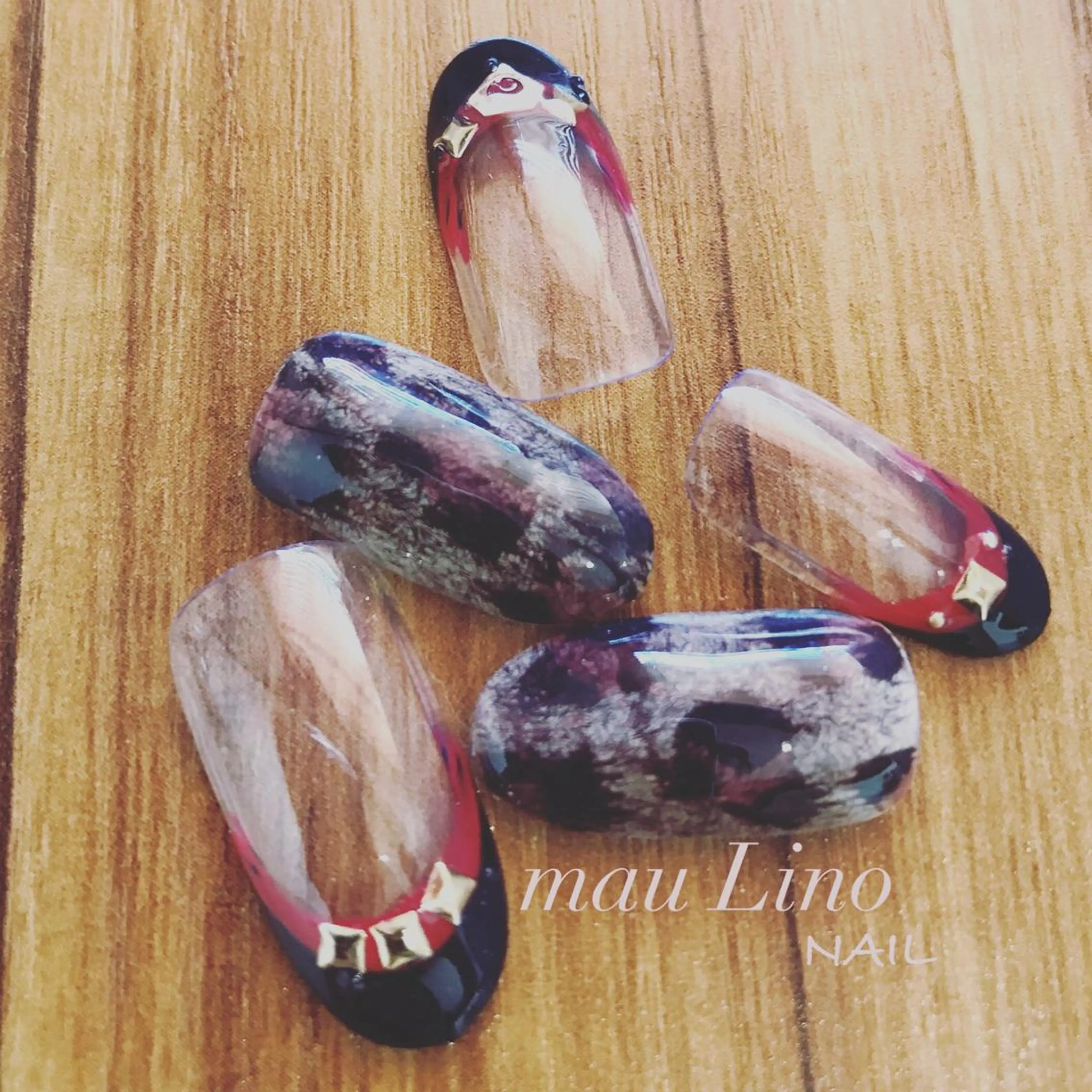 ネイル アニマル柄 mau Lino    NAIL所属・GELo nail~#19~のネイルデザイン