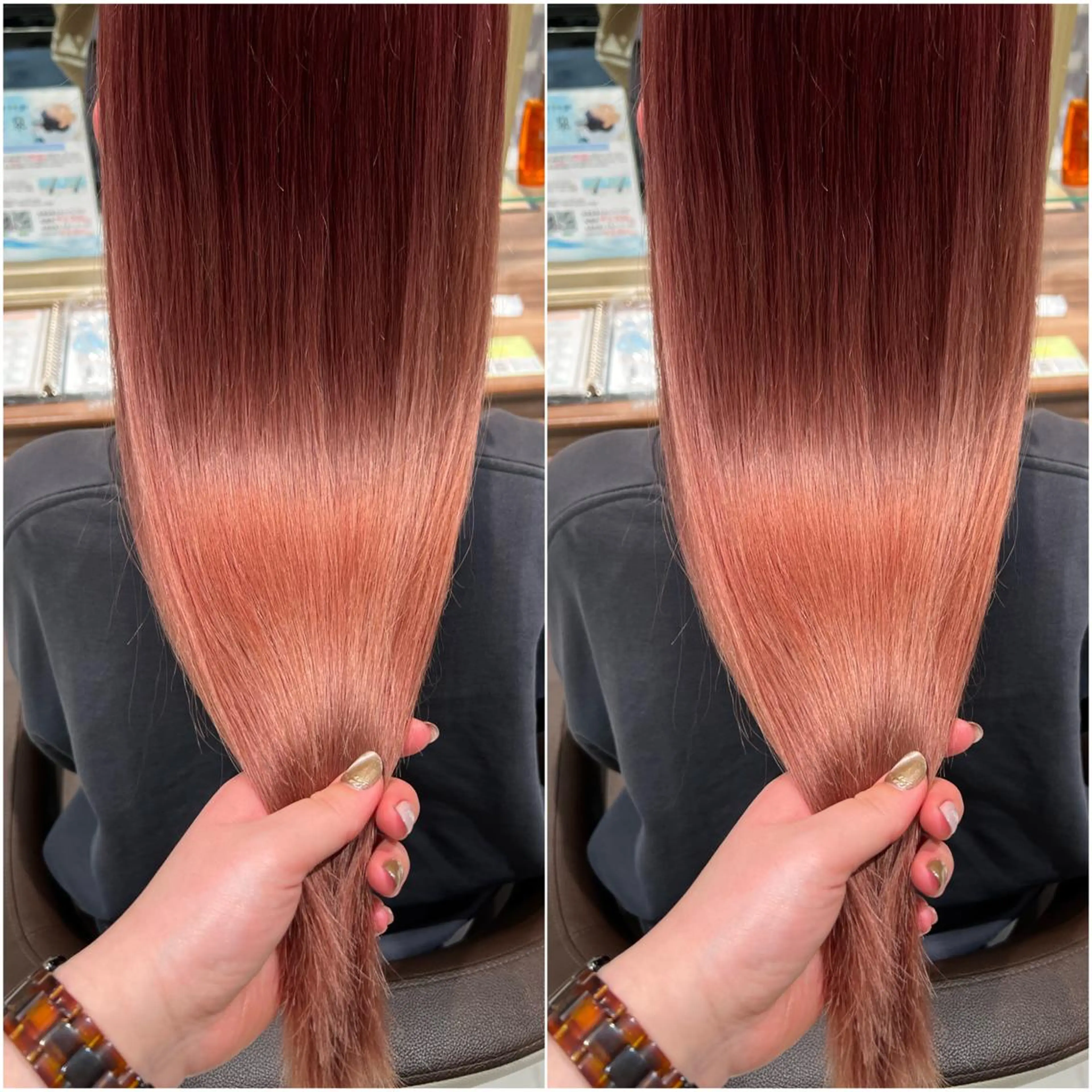 ロング カラー ヘアカラー 全席個室　暖色カラー Zina松園優香🌸のヘアスタイル