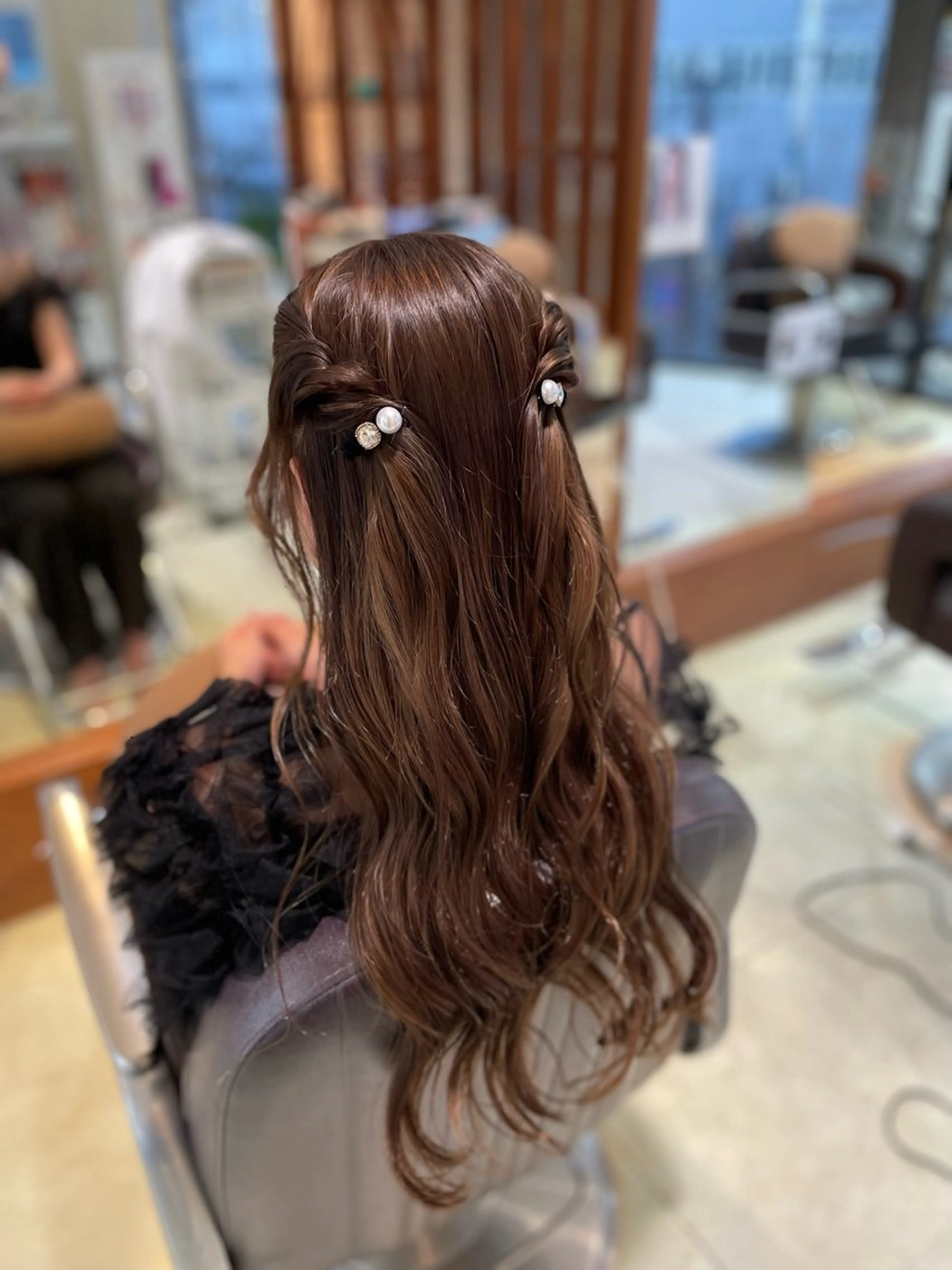 ロング 下村 和香奈のヘアスタイル