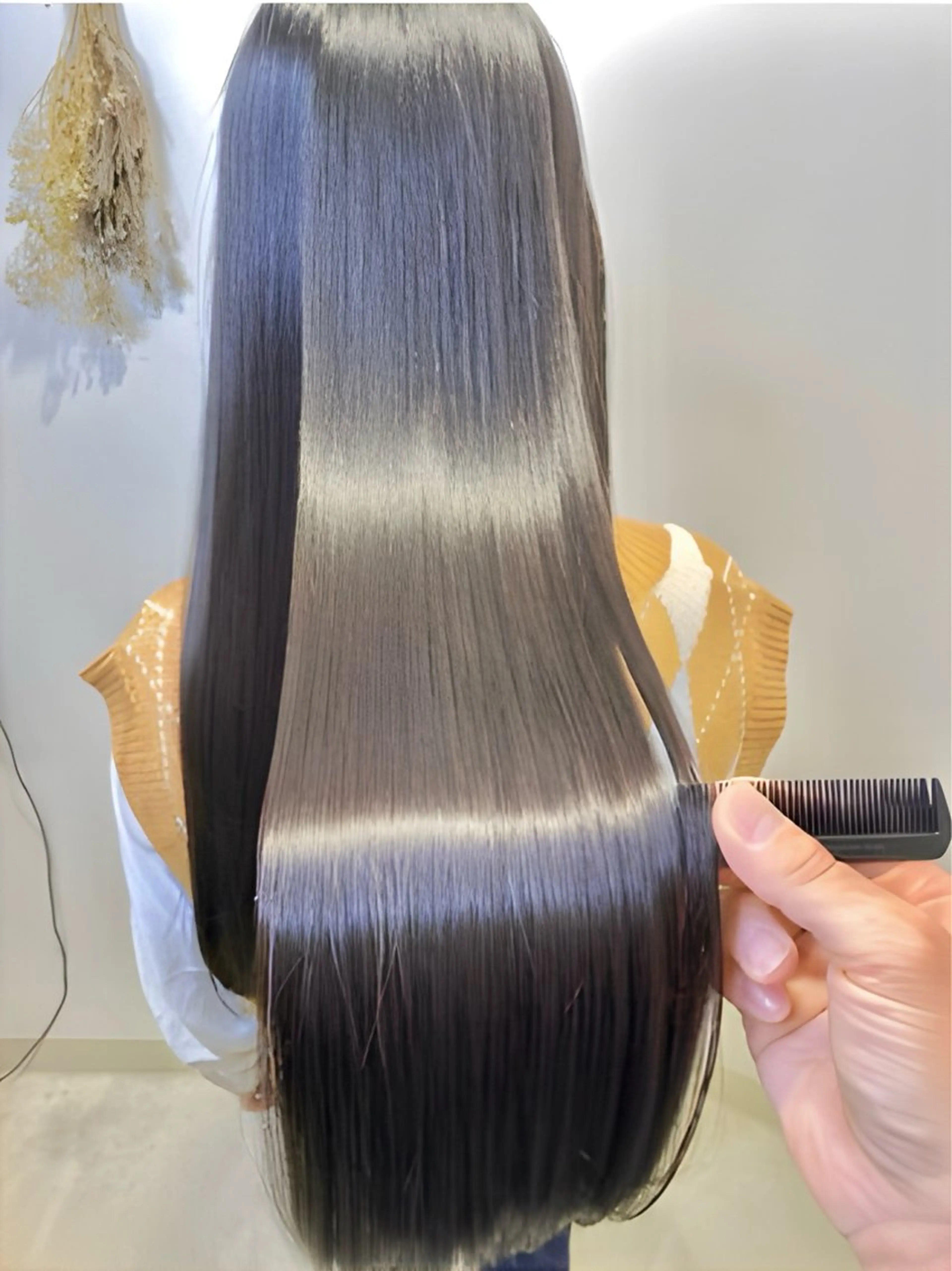 ミディアム カット 縮毛矯正 トリートメント 大人女性の救世主🙌 鶴見/大勝拓真のヘアスタイル