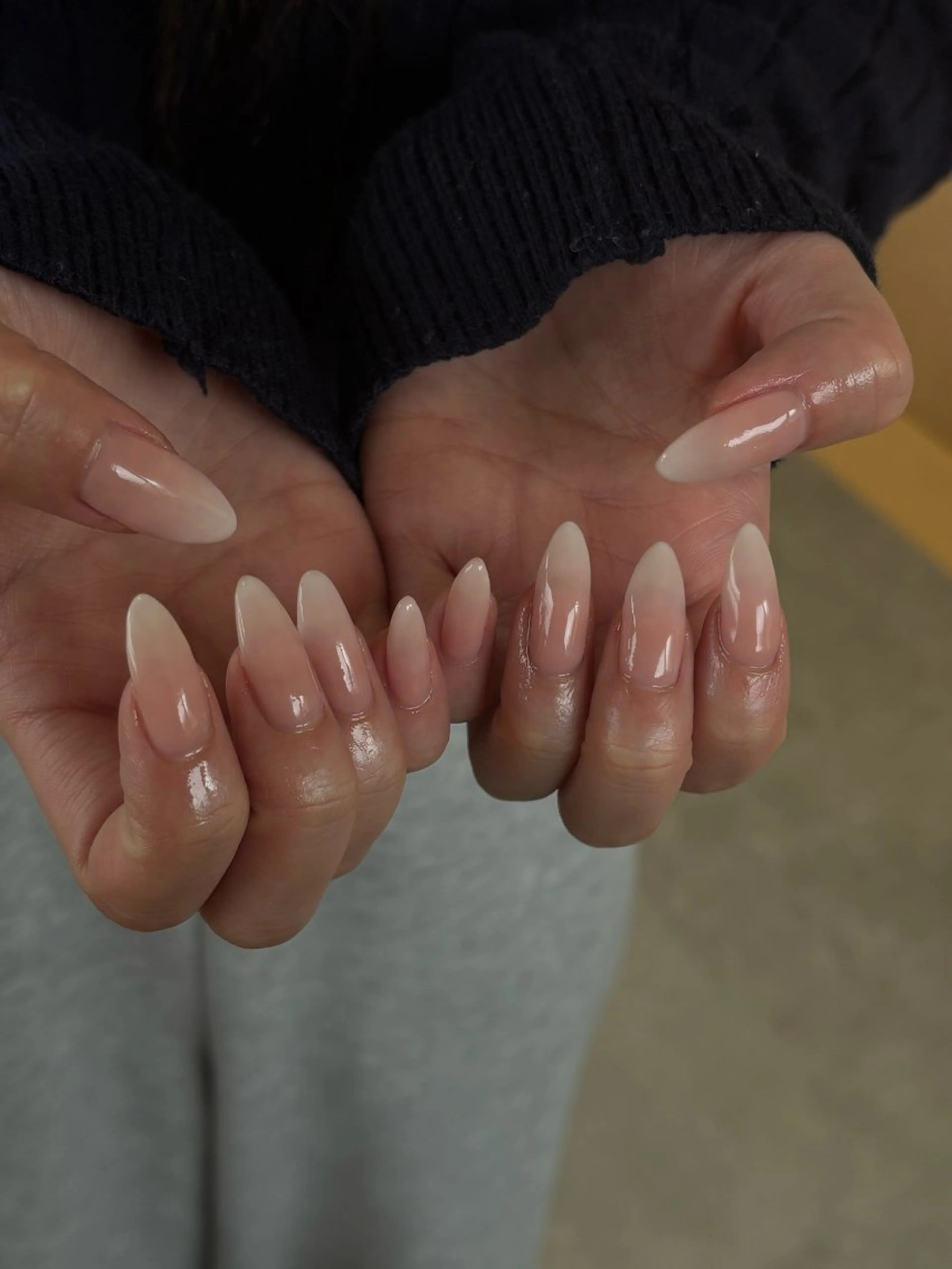 ネイル ジェルネイル グラデーション キラキラネイル マグネットネイル ニュアンスネイル ハンドネイル tamu nail 金町のネイルデザイン