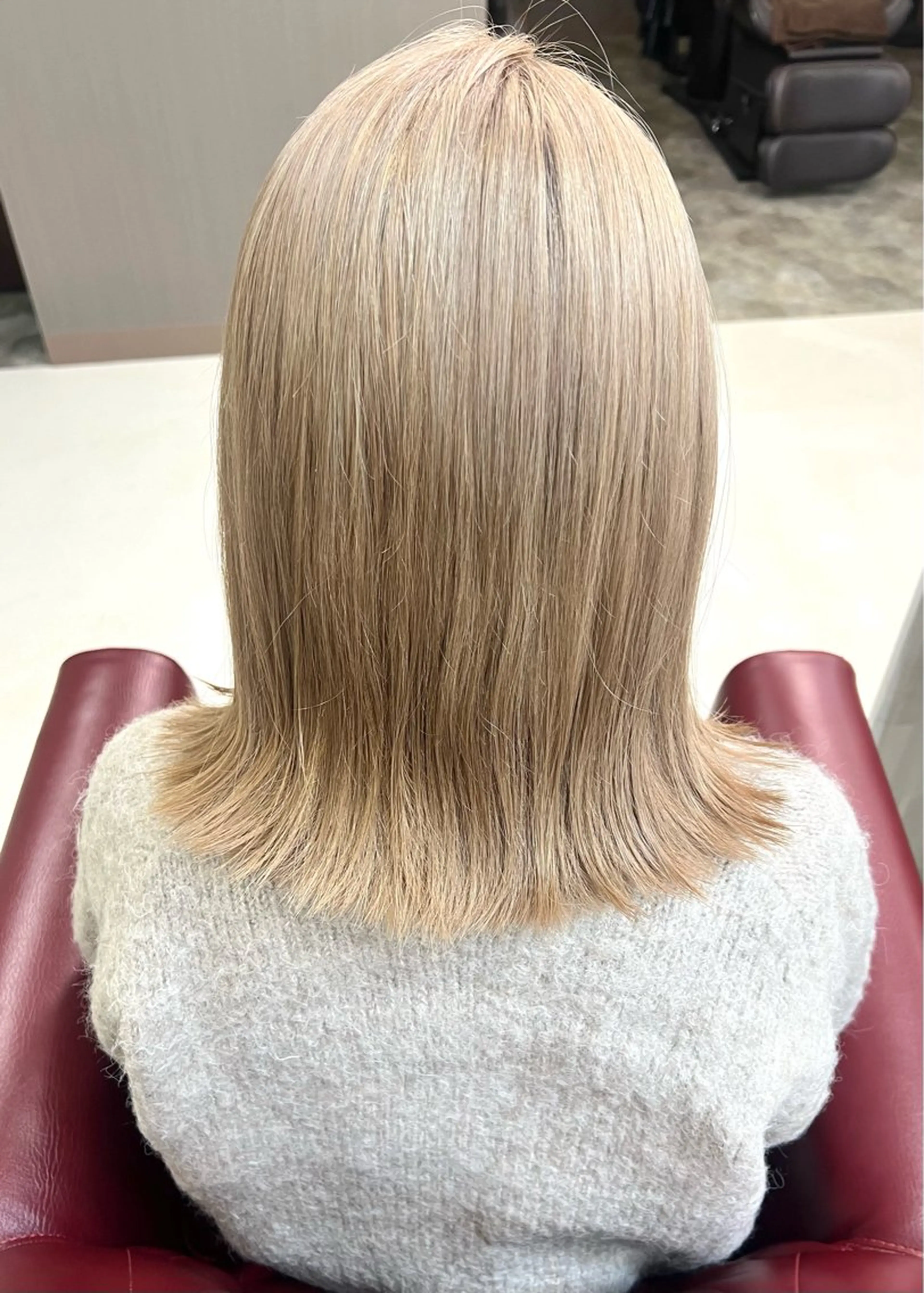 ミディアム カラー ブロンド ホワイトブロンド KEN 🌟のヘアスタイル