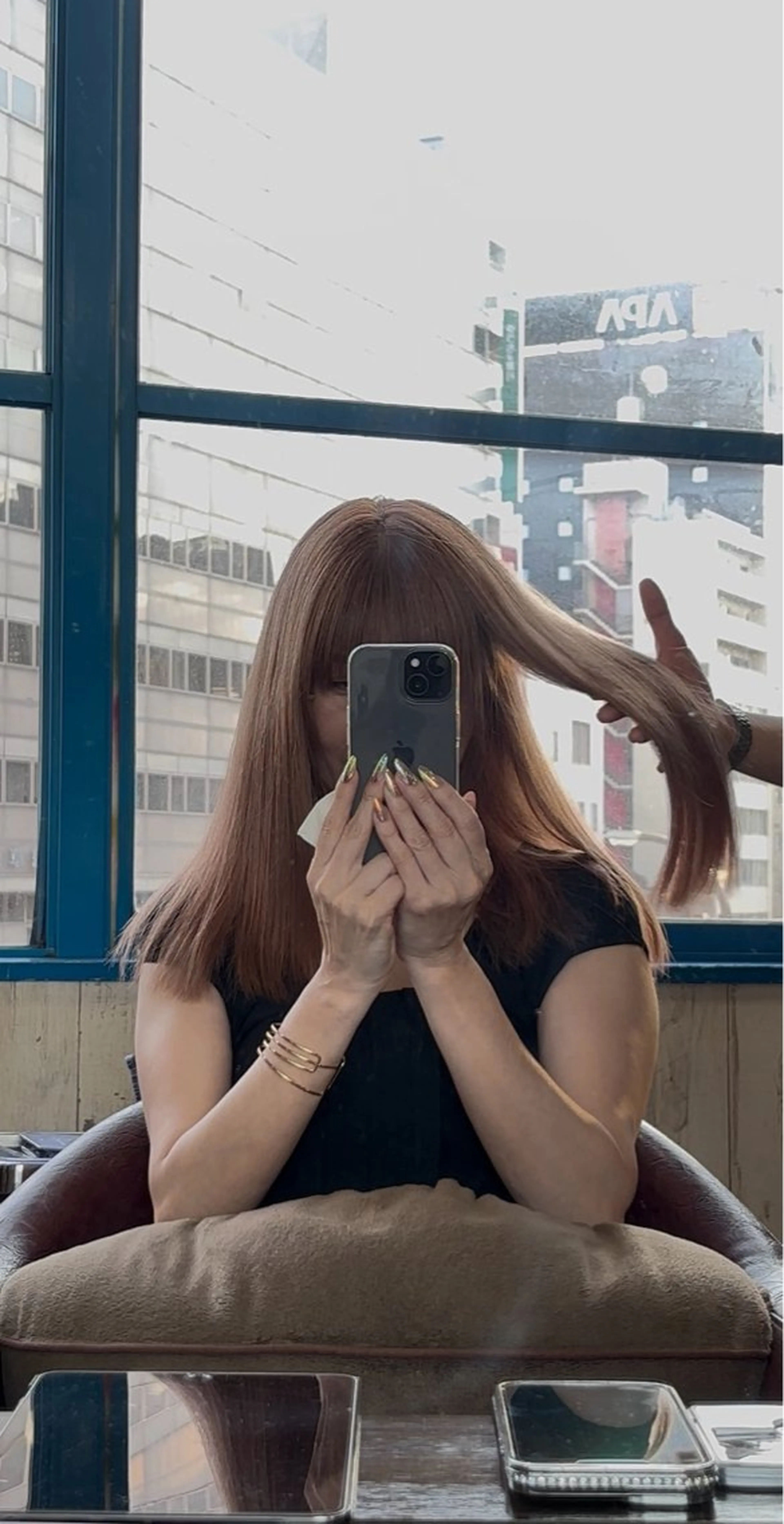 セミロング カラー モアメーム　ソエ所属・🌿美髪縮毛矯正 のプロ安川🌿のヘアスタイル