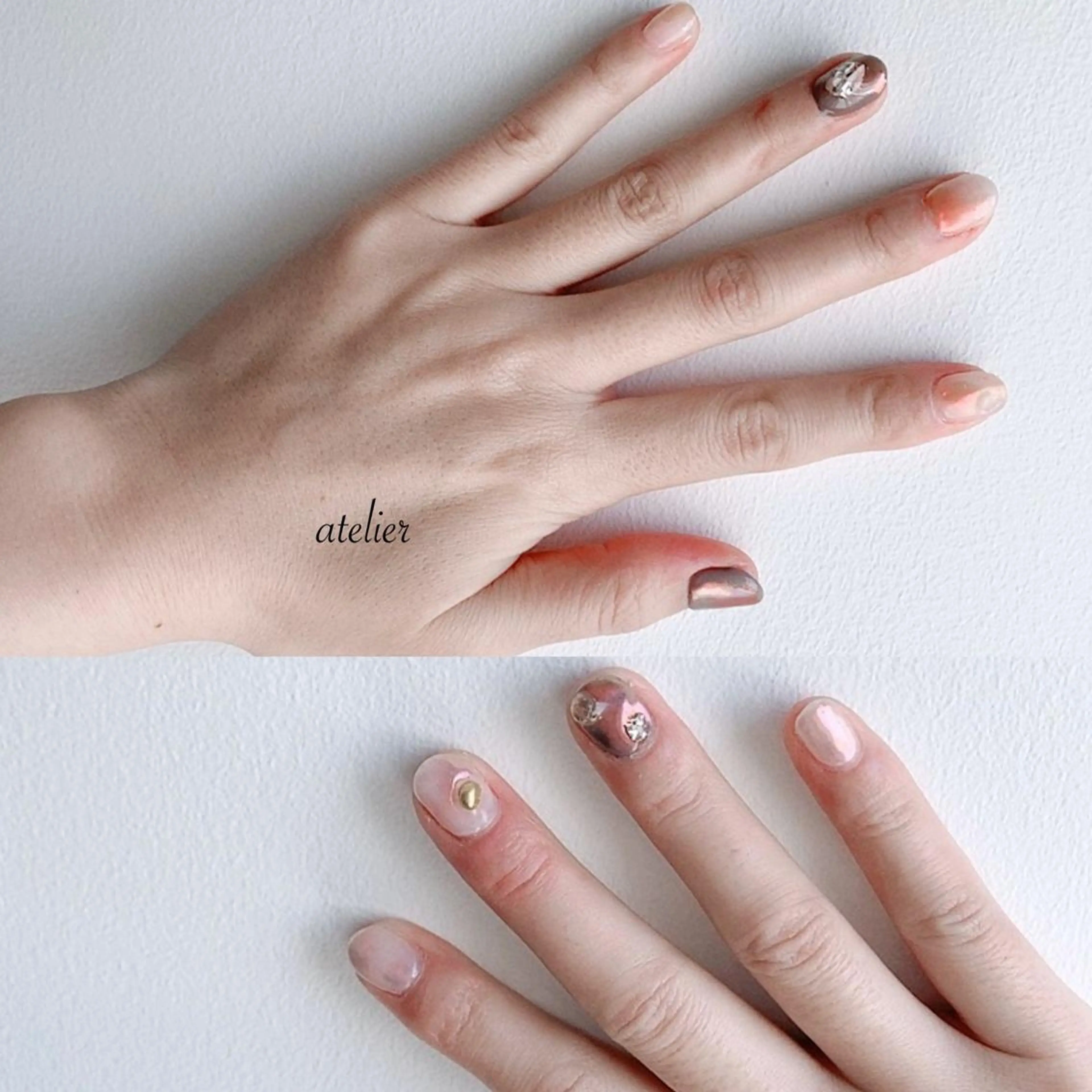 ネイル アートネイル ニュアンスネイル atelier -02tsuboのネイルデザイン