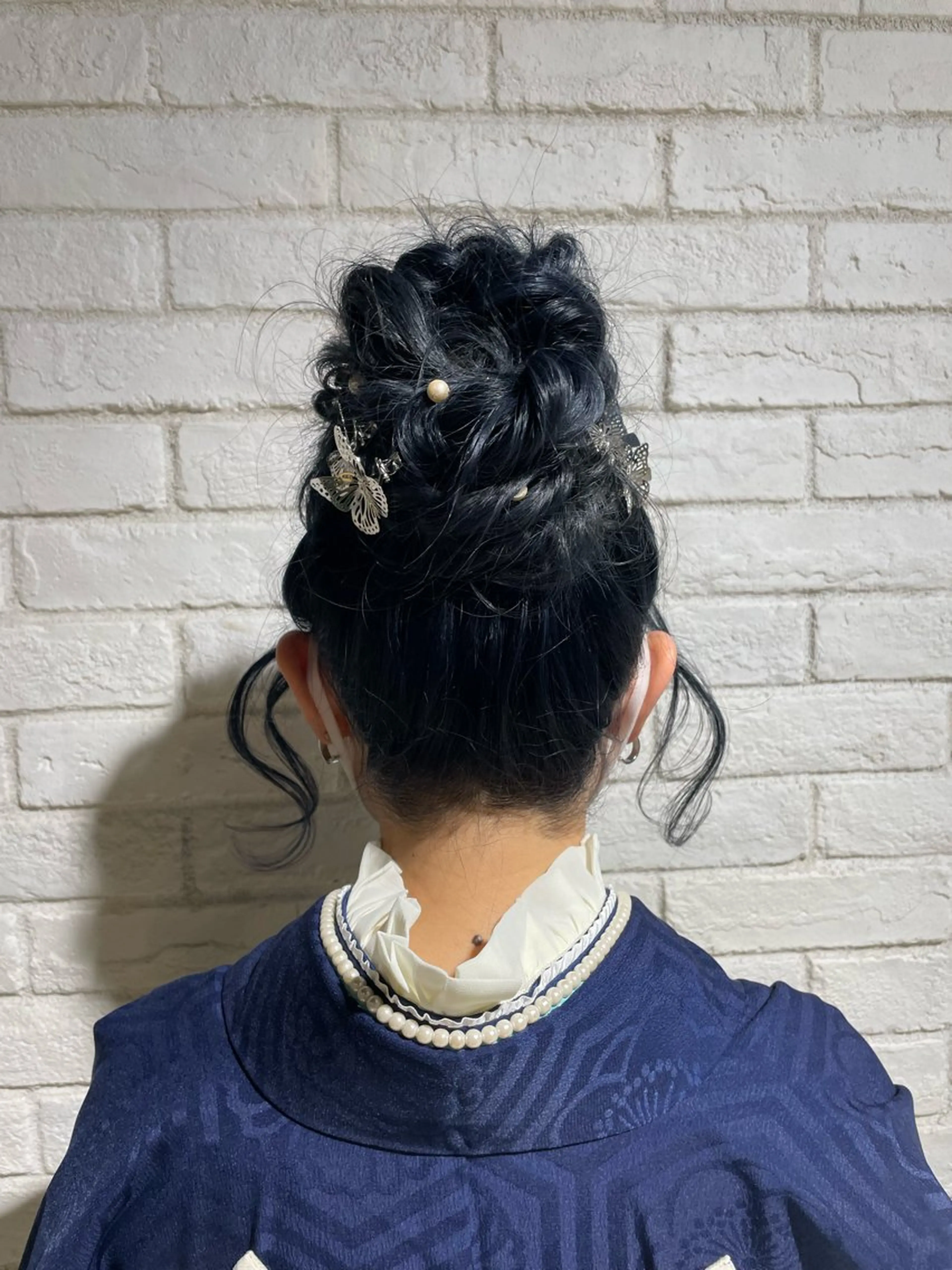 ロング カラー ヘアアレンジ deseo 透明色艶カラーツバサのヘアスタイル