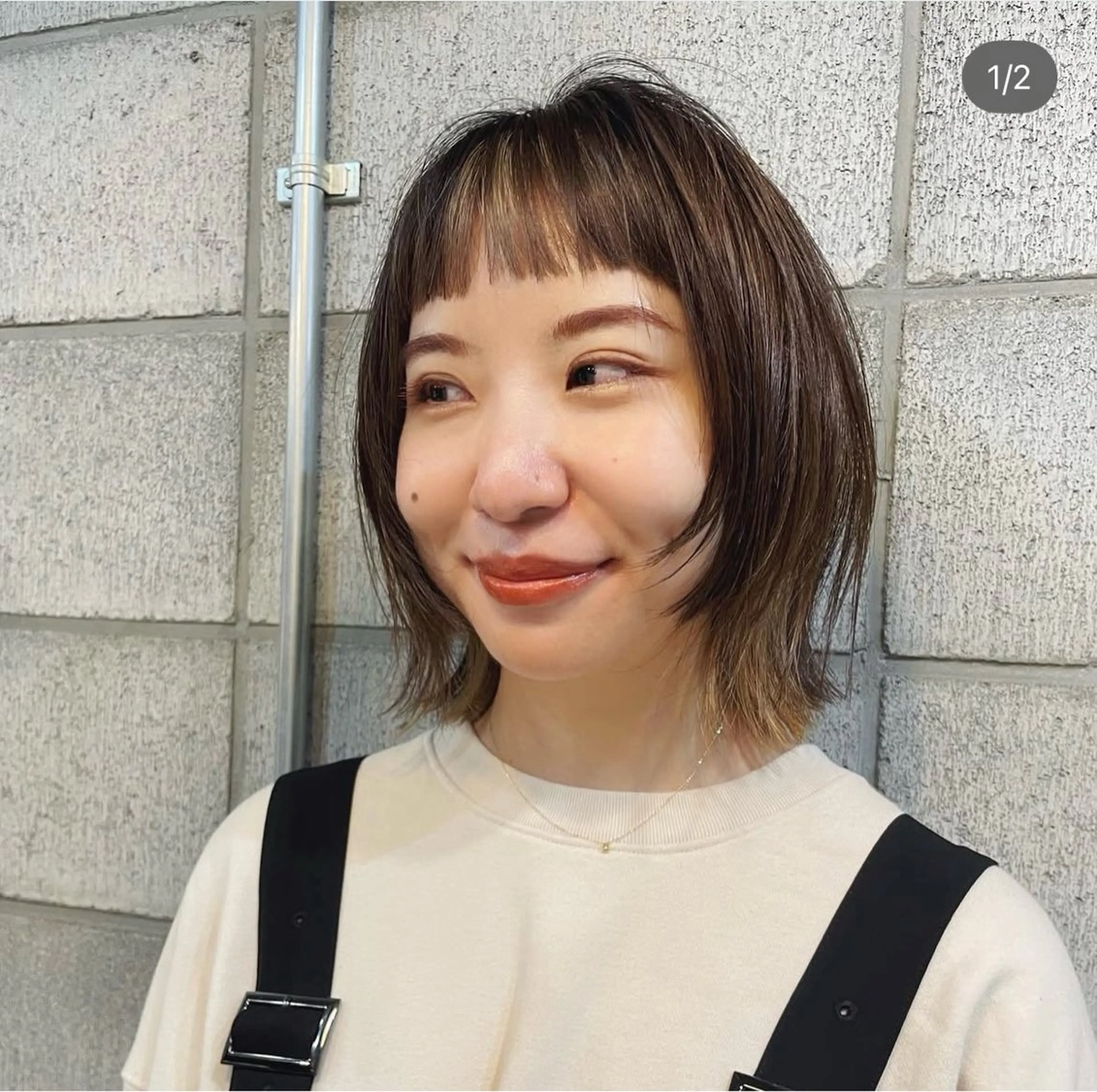 ショート カラー カット ヘアカラー ショートウルフくせ毛 お任せくださいのヘアスタイル