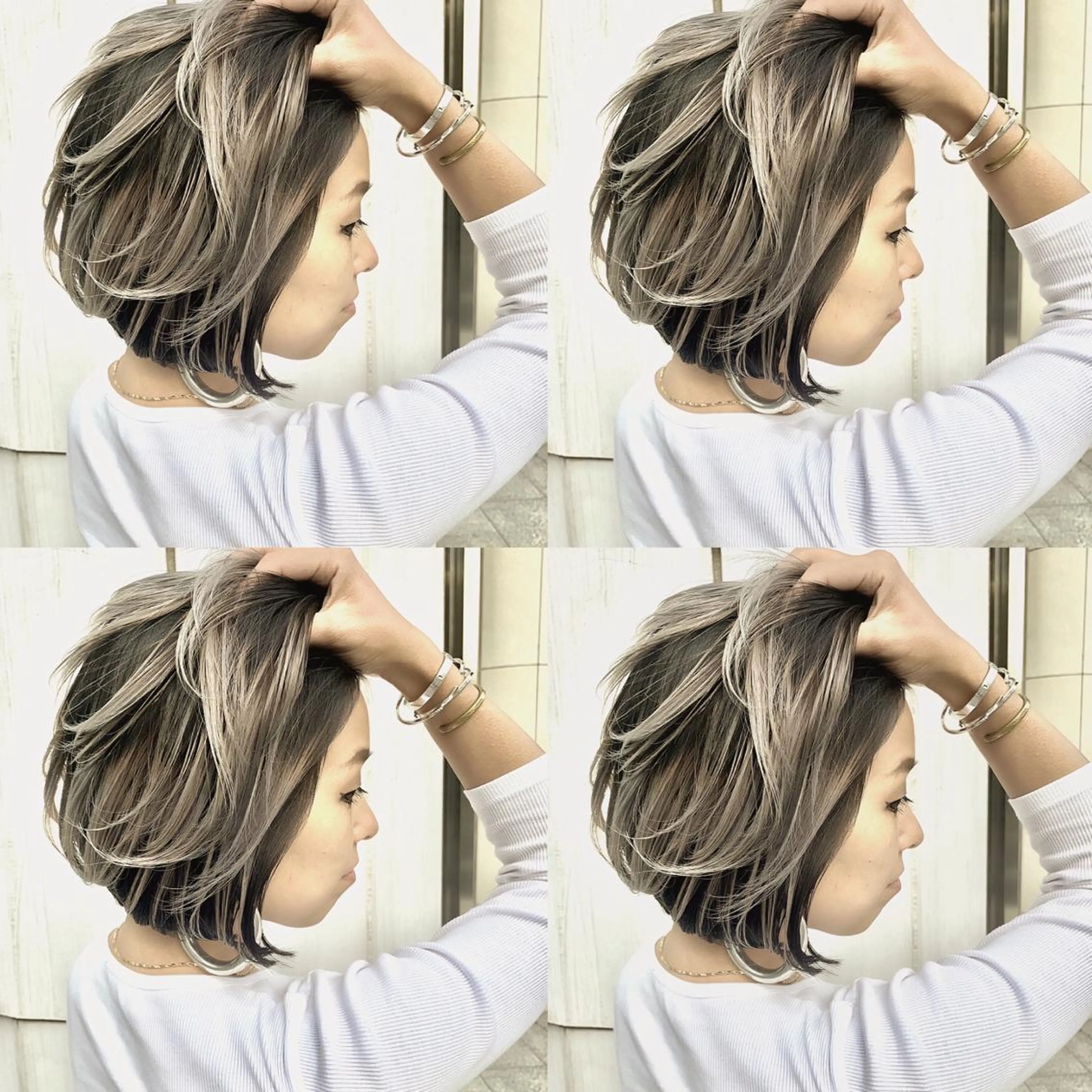 ショート カラー ヘアアレンジ ショートボブ バレイヤージュ ハイライトカラー ボブ 外国人風カラー ヘアカラー ブリーチ＆カラーが 得意☀️望月宣雄☀️のヘアスタイル