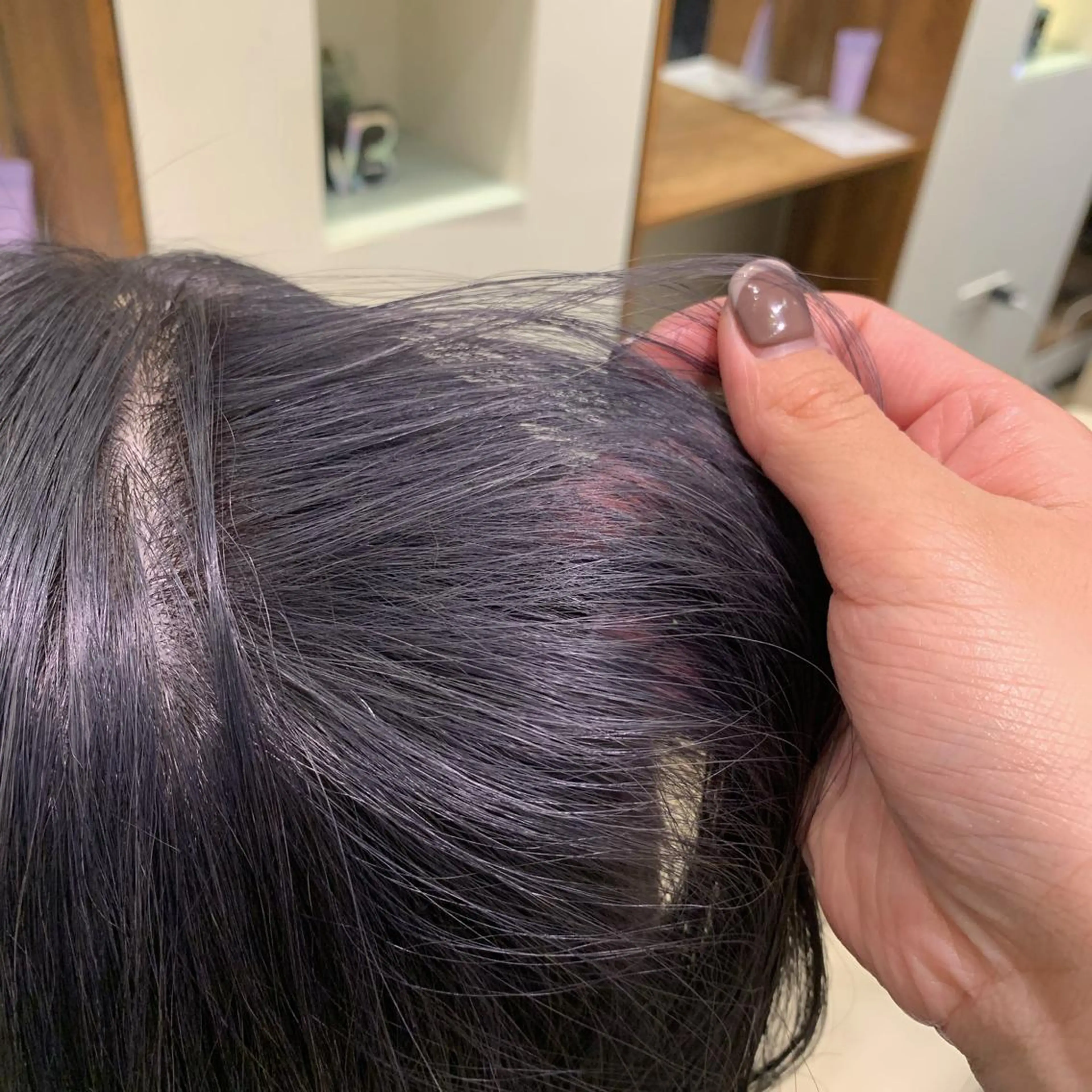 セミロング カラー ブルーカラー ブルージュ 【完全個室】髪質改善 暖色カラー/山崎唯奈のヘアスタイル