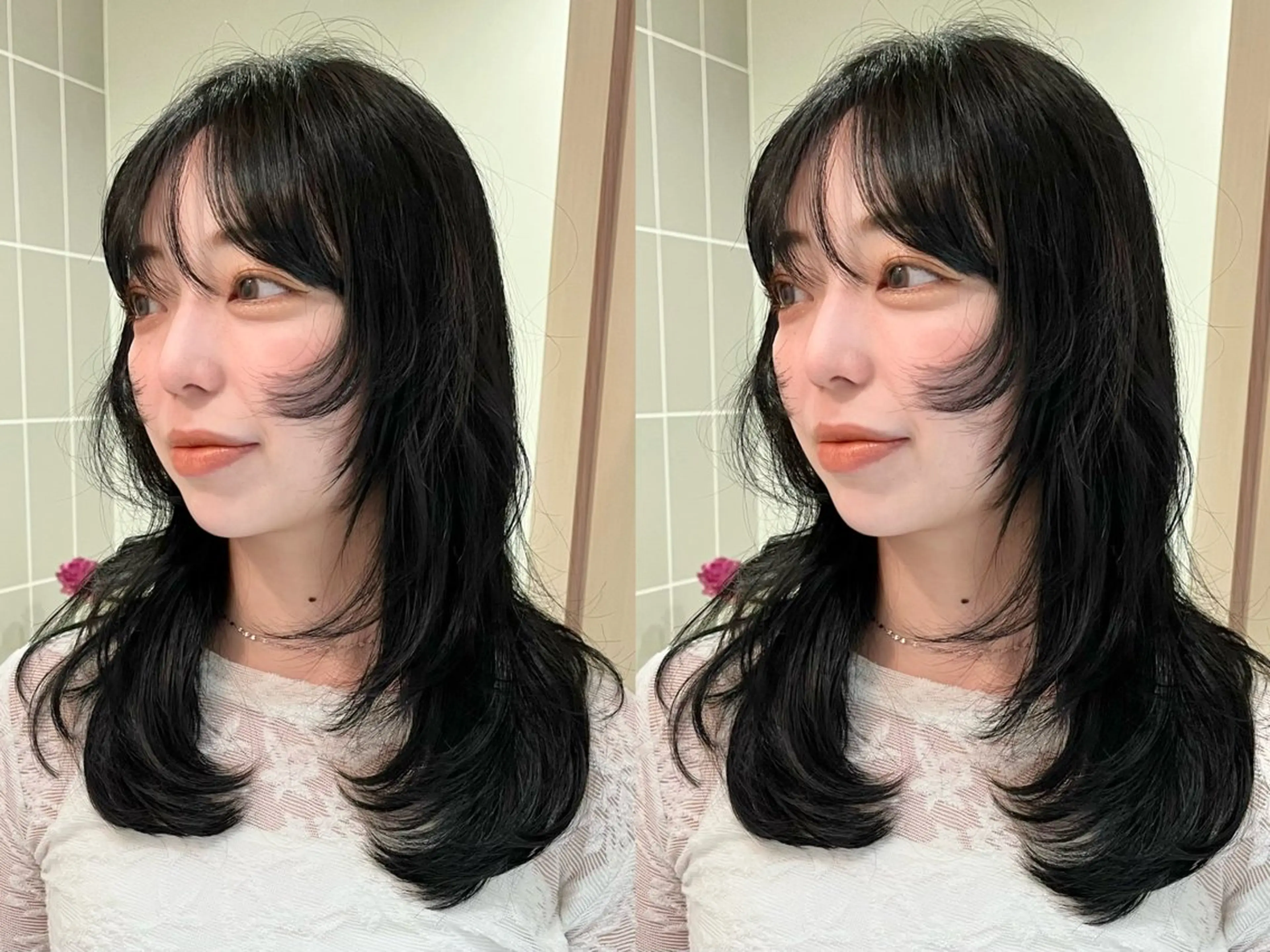 ミディアム 宮城 星のヘアスタイル