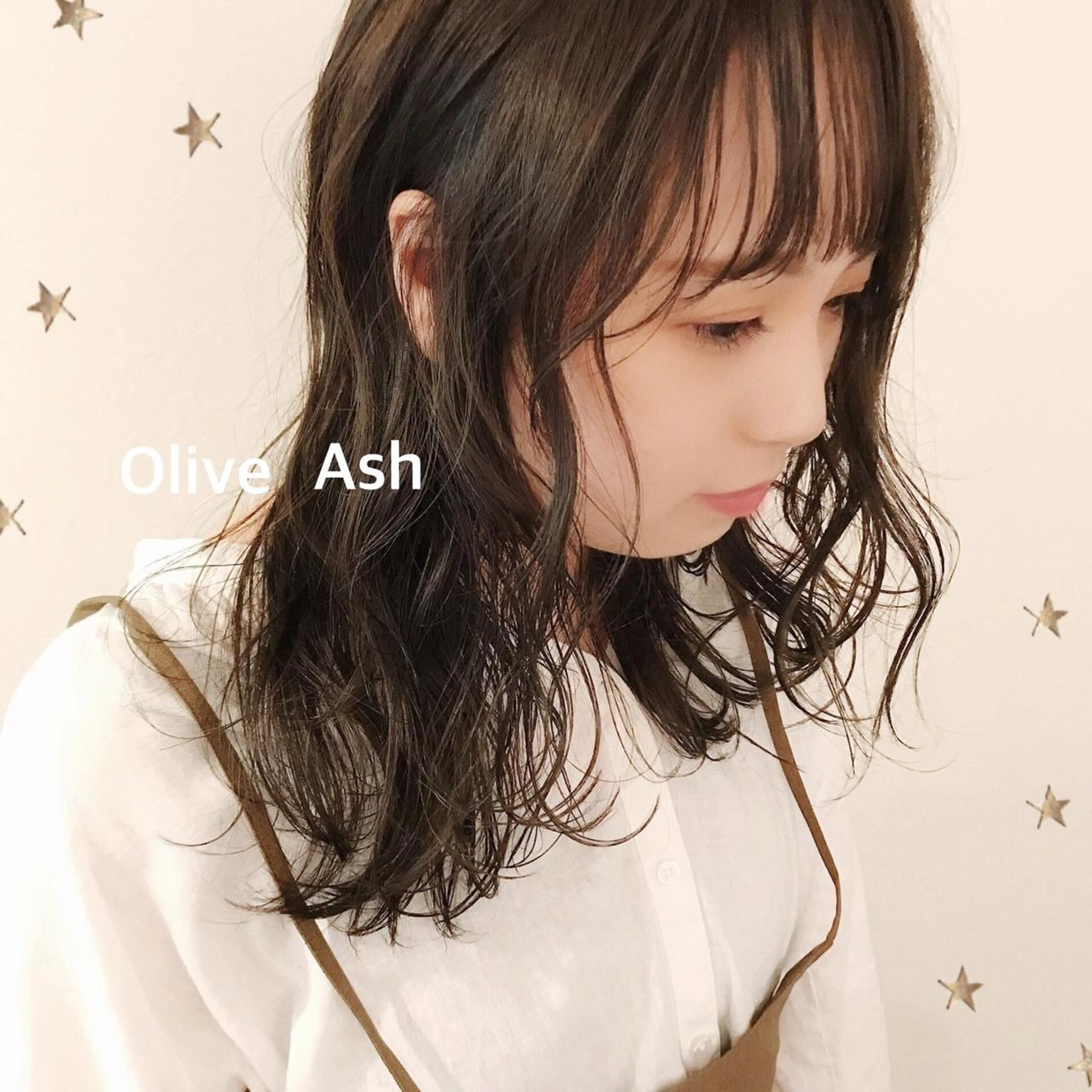 セミロング カラー カット ヘアカラー トリートメント 市川 千夏のヘアスタイル