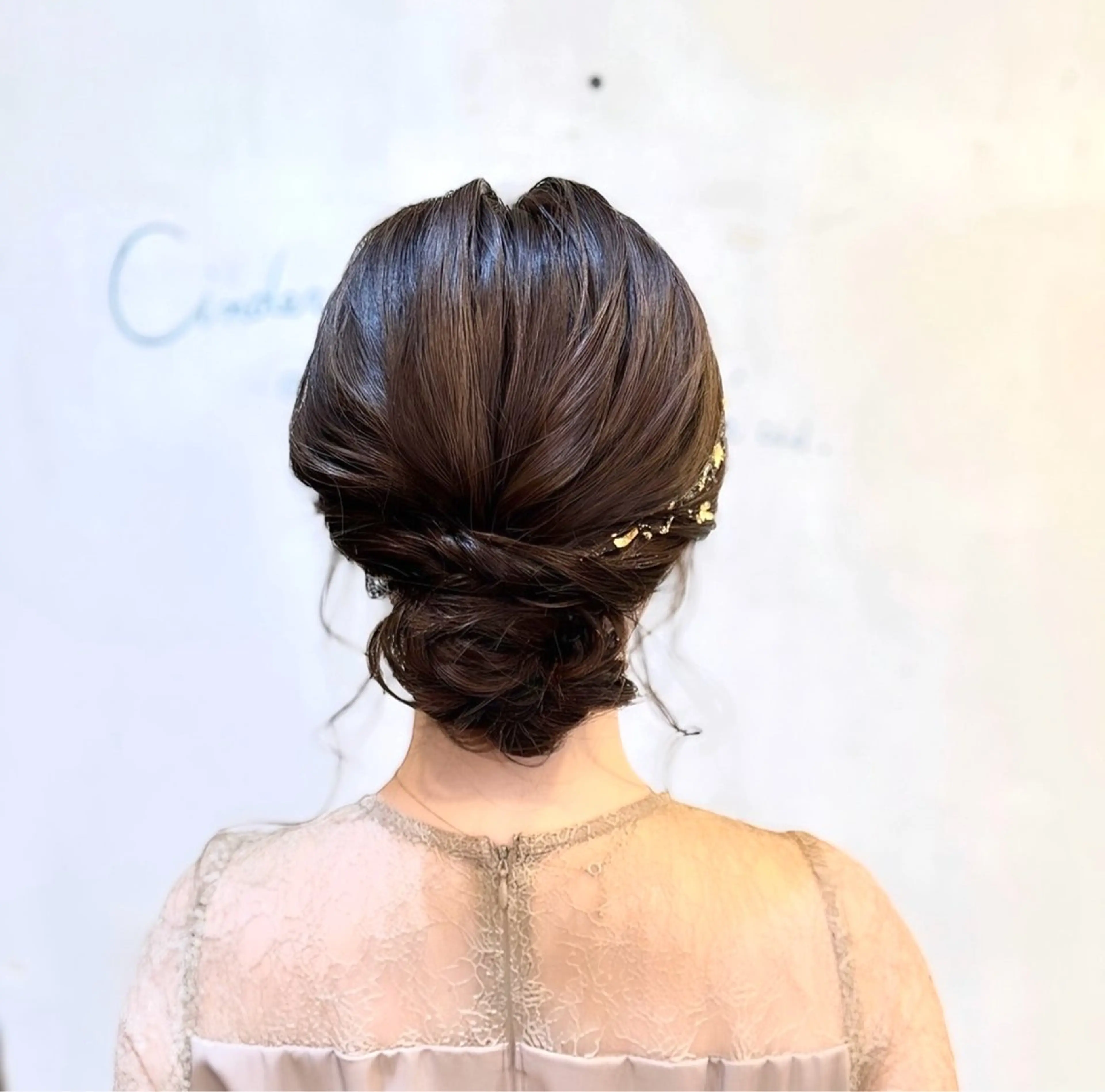 ミディアム ヘアアレンジ 結婚式・ブライダル ヘアセット 伊藤 栄子のヘアスタイル