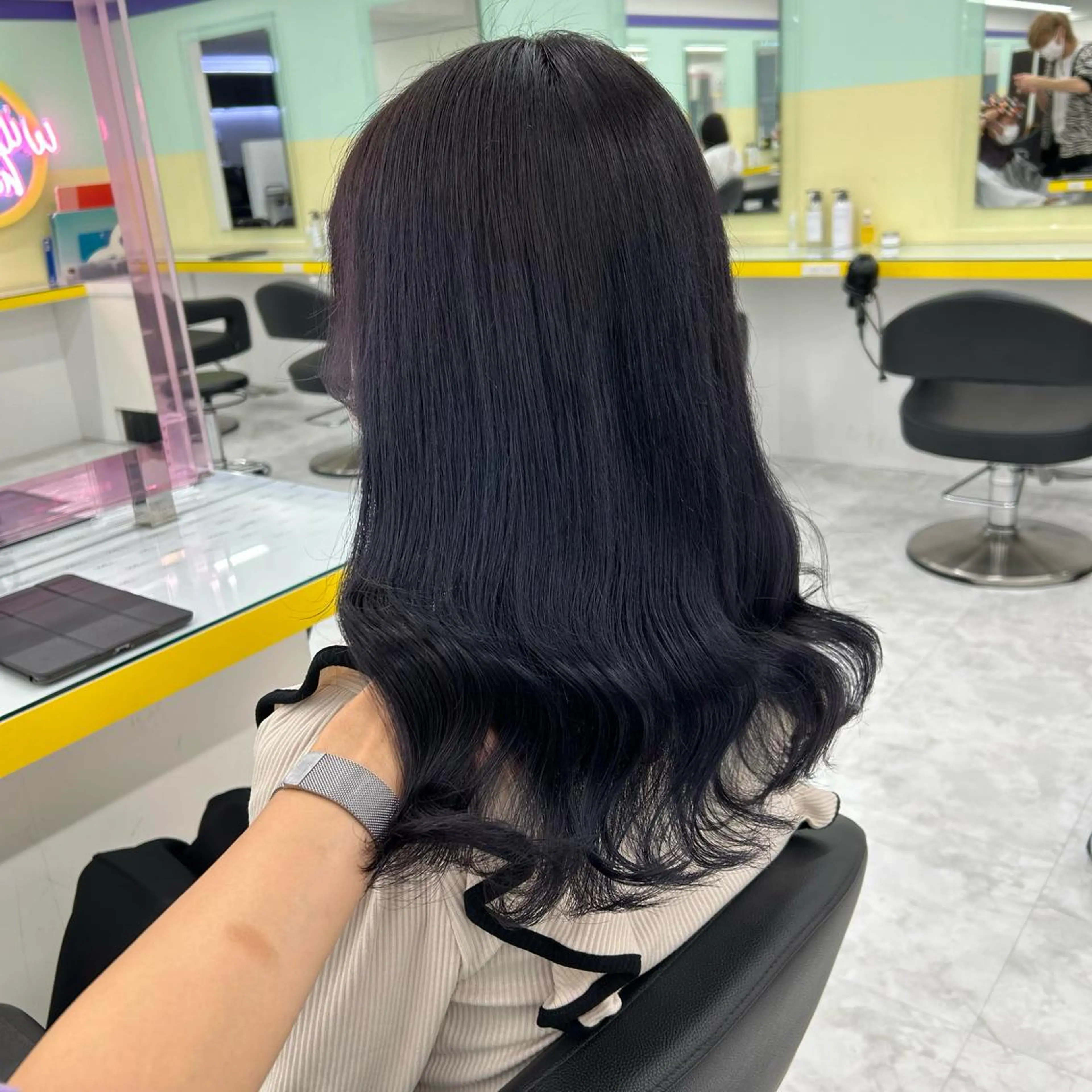 セミロング カラー ヘアアレンジ ヘアカラー トリートメント GOTODAY shair salon 横浜mare店所属・mai🍑暖色カラー /レイヤー💖のヘアスタイル