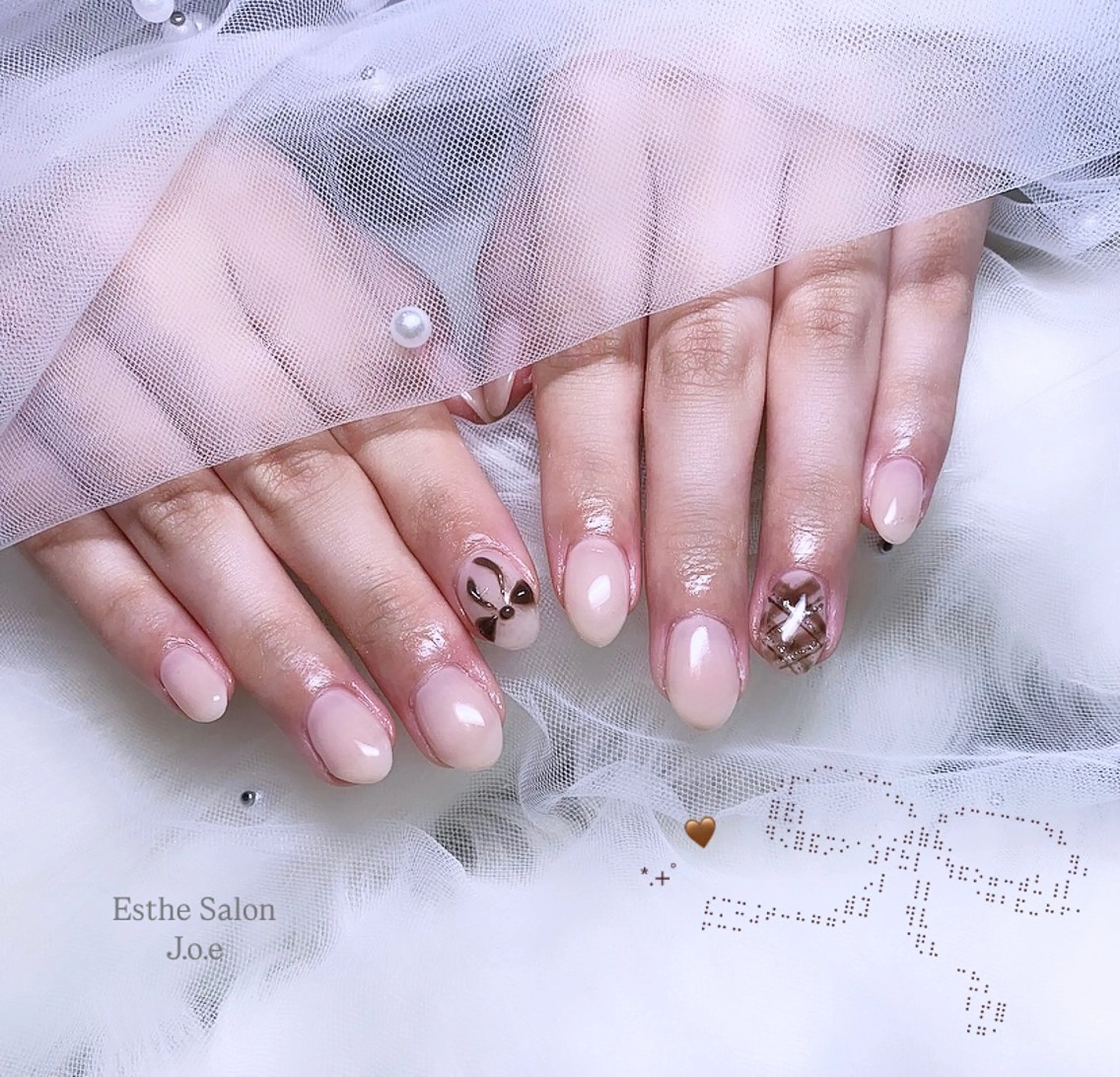 ꒰ ハンドネイル ꒱ シンプルデザイン オフなしの写真