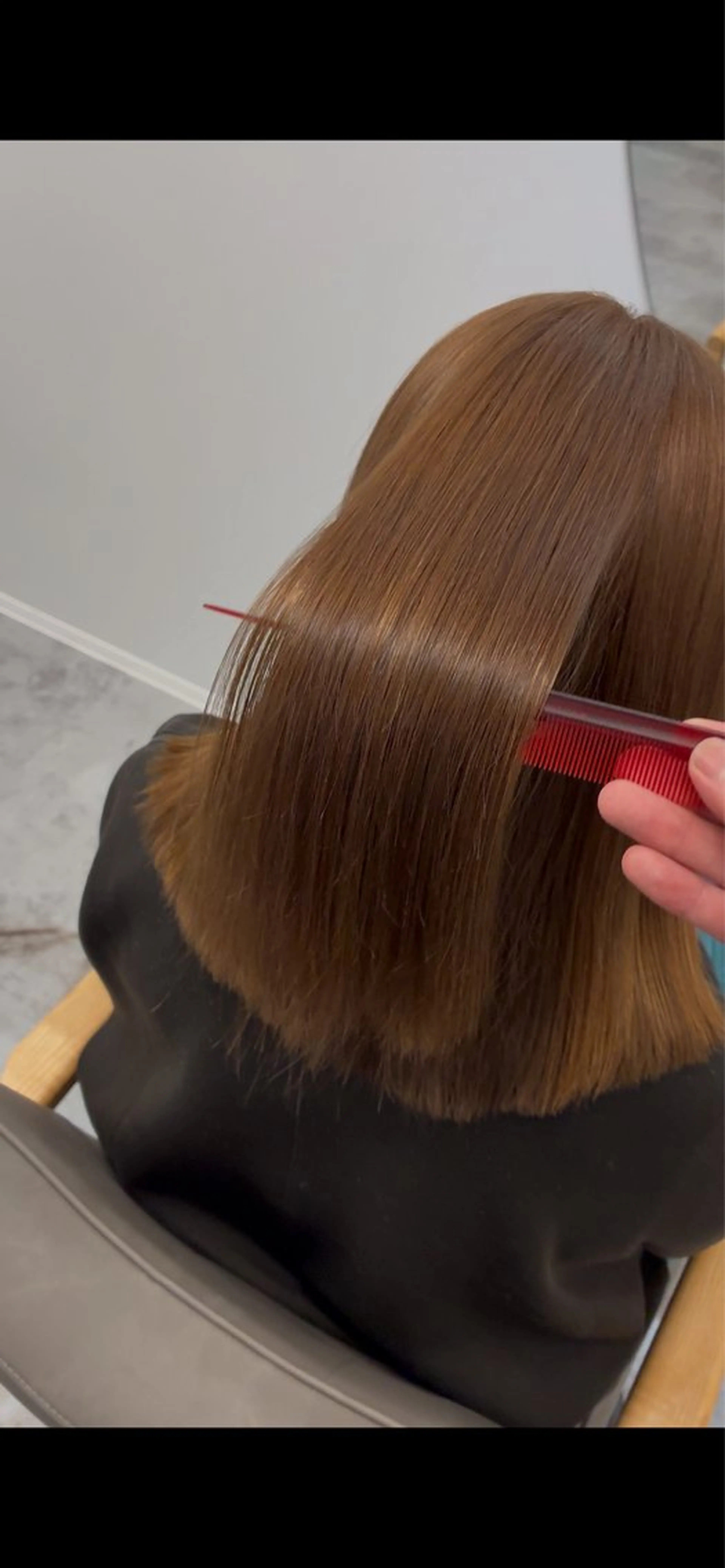 セミロング 髪質改善 トリートメント カット ヘアカラー トリートメント 白崎 龍神のヘアスタイル