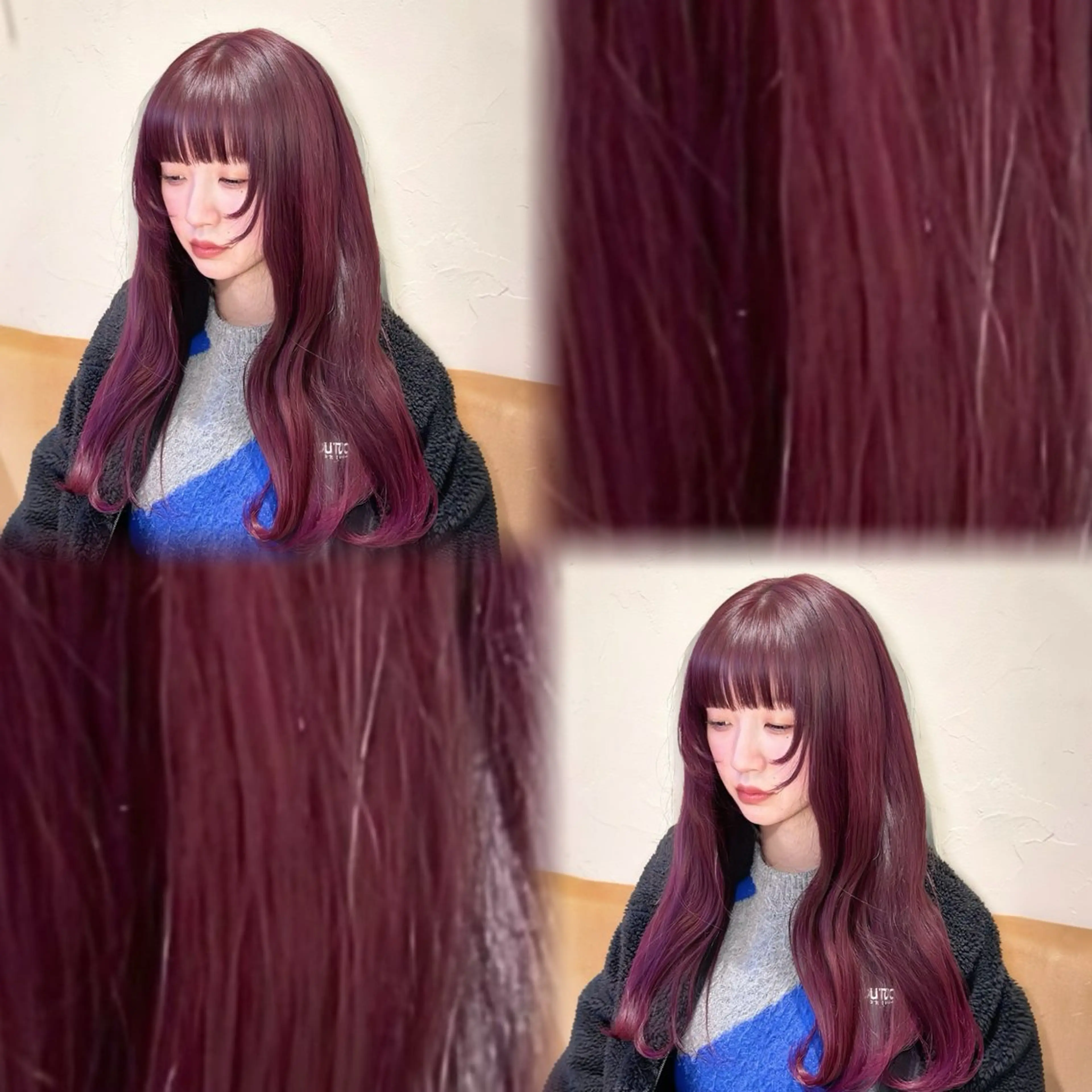 ロング カラー ヘアカラー 透明感カラー×レイヤ ー🧊横田 冴のヘアスタイル