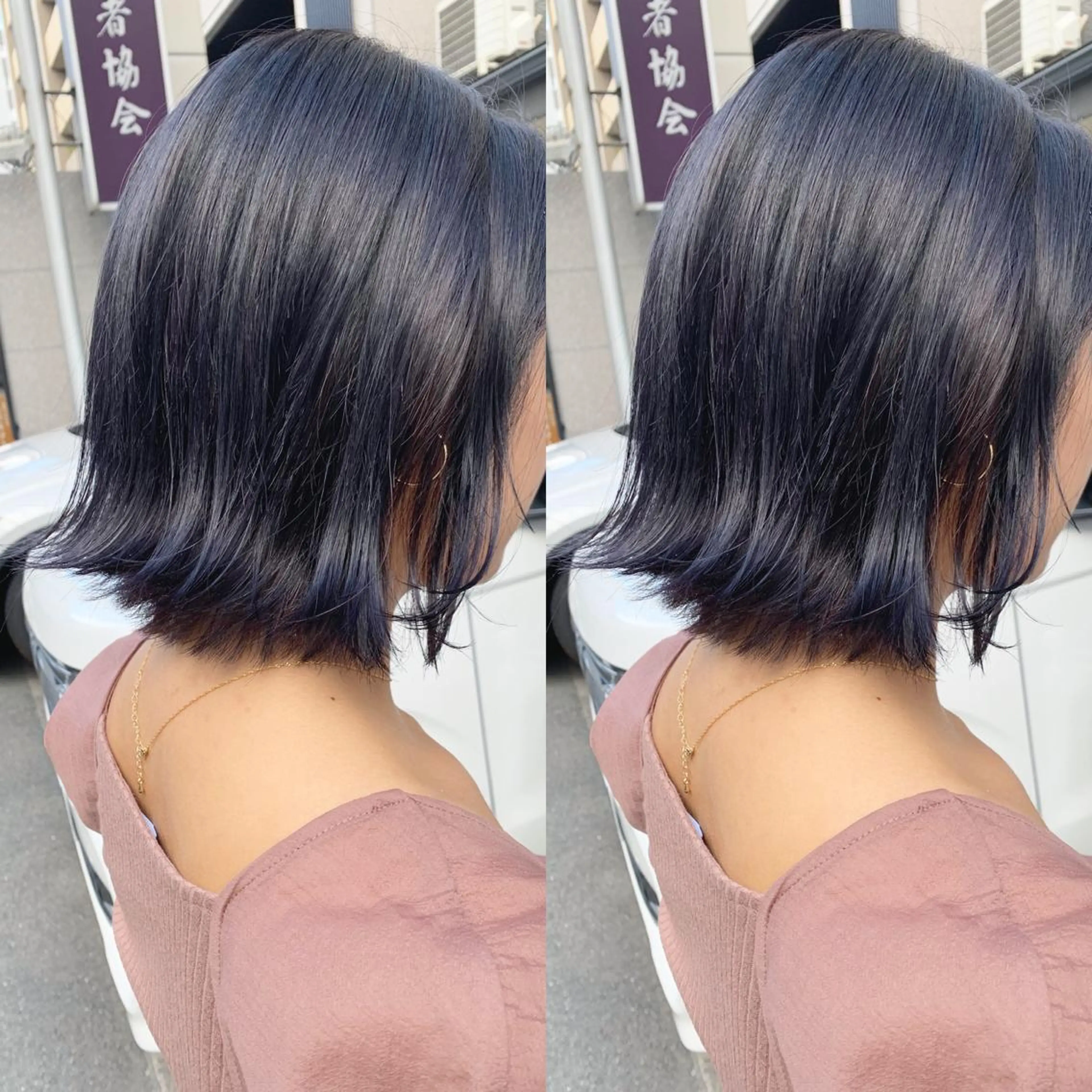 ショート ボブ 外ハネヘア カット ヘアカラー H (エイチ) 烏丸御池店のヘアスタイル