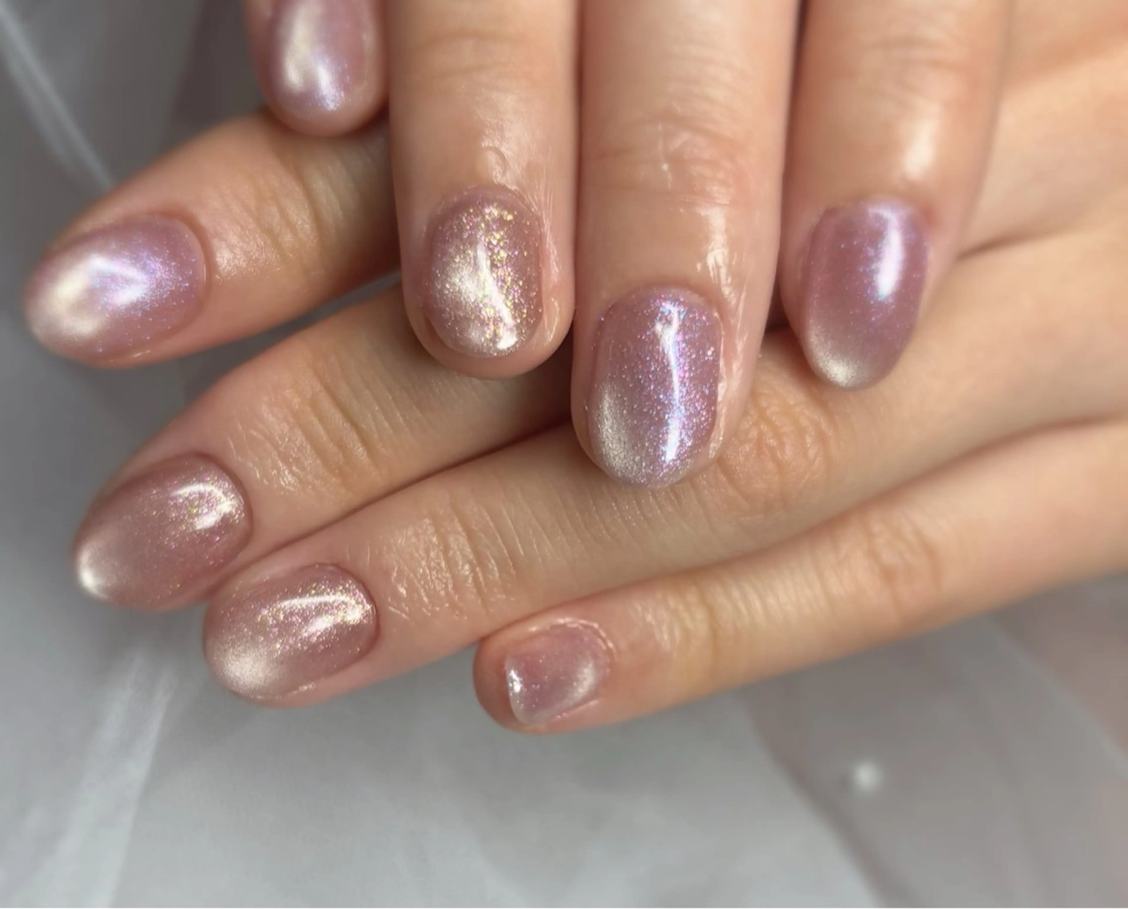 ネイル キラキラネイル マグネットネイル ハンドネイル Nail Salon RiLion所属・kaho  🧸🎀 RiLionのネイルデザイン