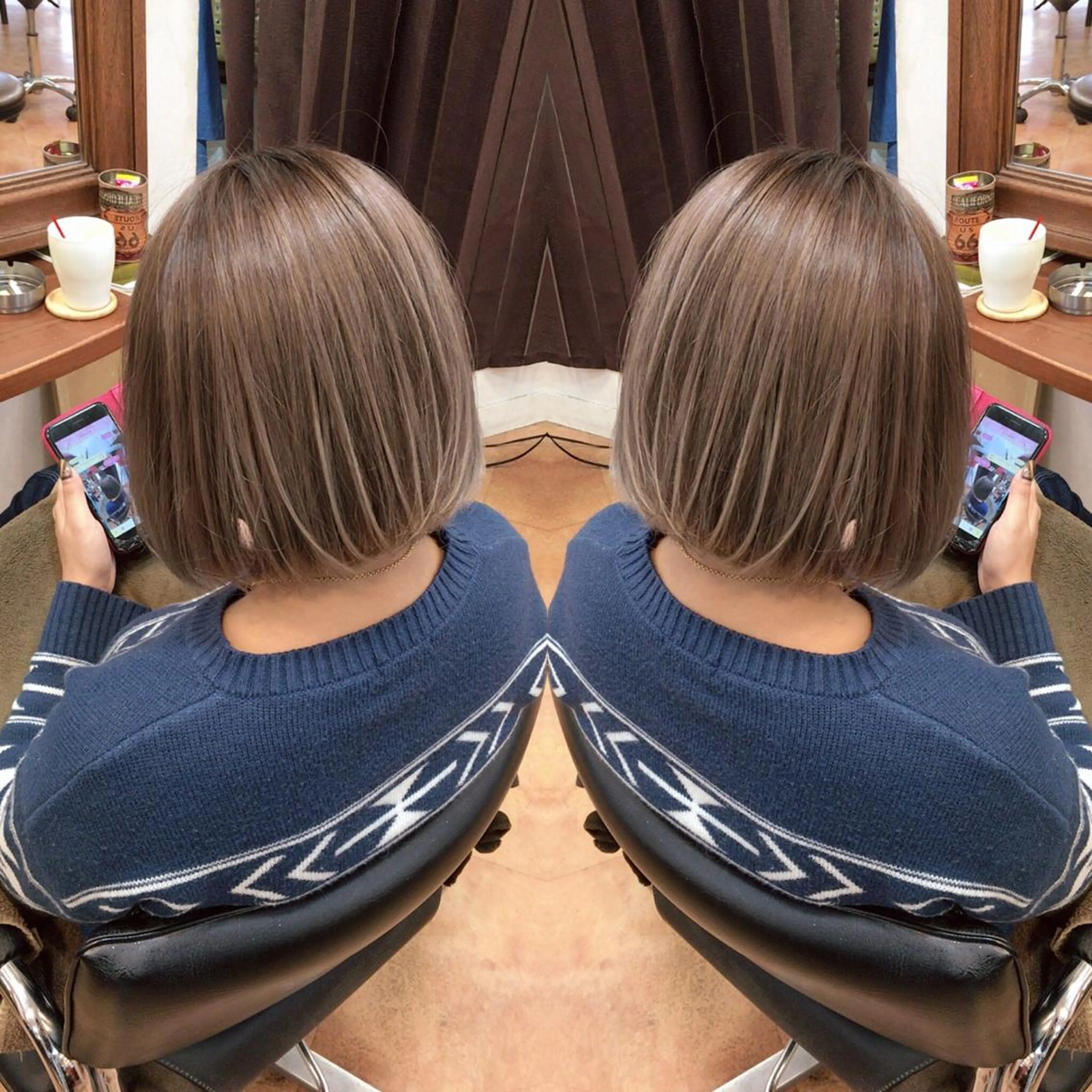 ショート 前下がりボブ アッシュ ボブ LOCO/ Koukiのヘアスタイル