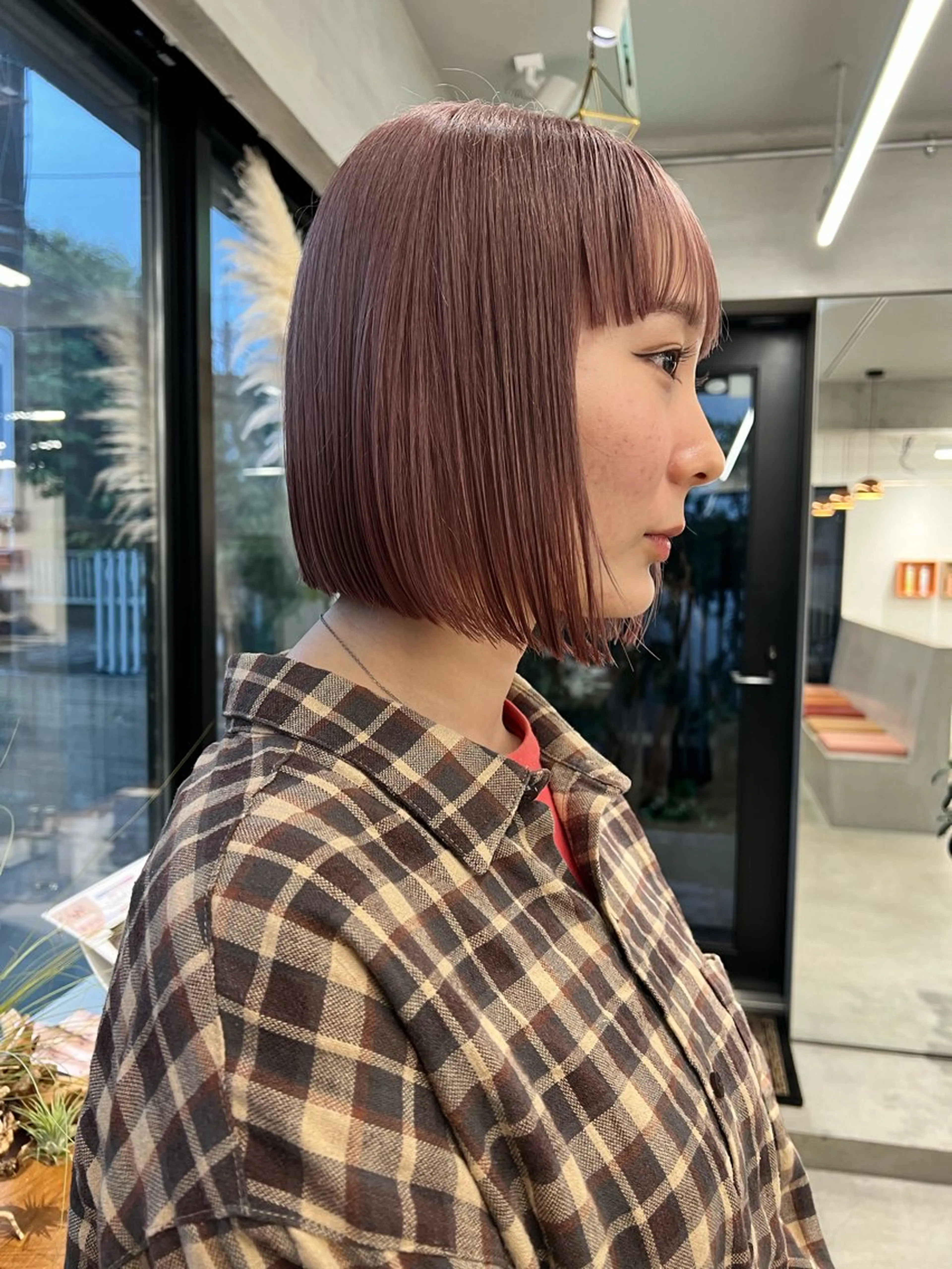 ショート ボブ ケアブリーチ/ ハイトーン/牧野のヘアスタイル