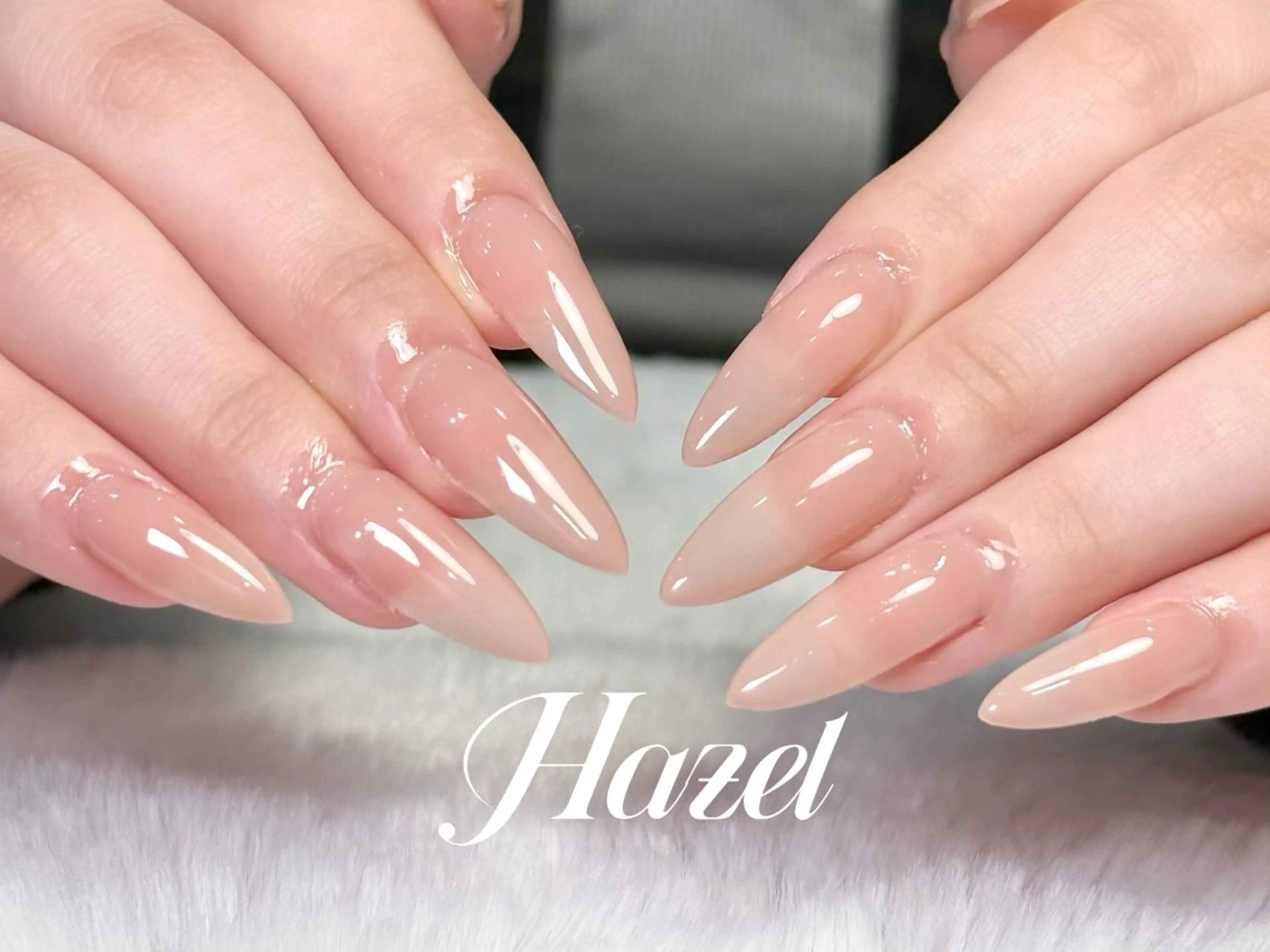 ネイル 長さ出し ワンカラーネイル ネイルチップ 🎀Hazel 吉祥寺🎀のネイルデザイン