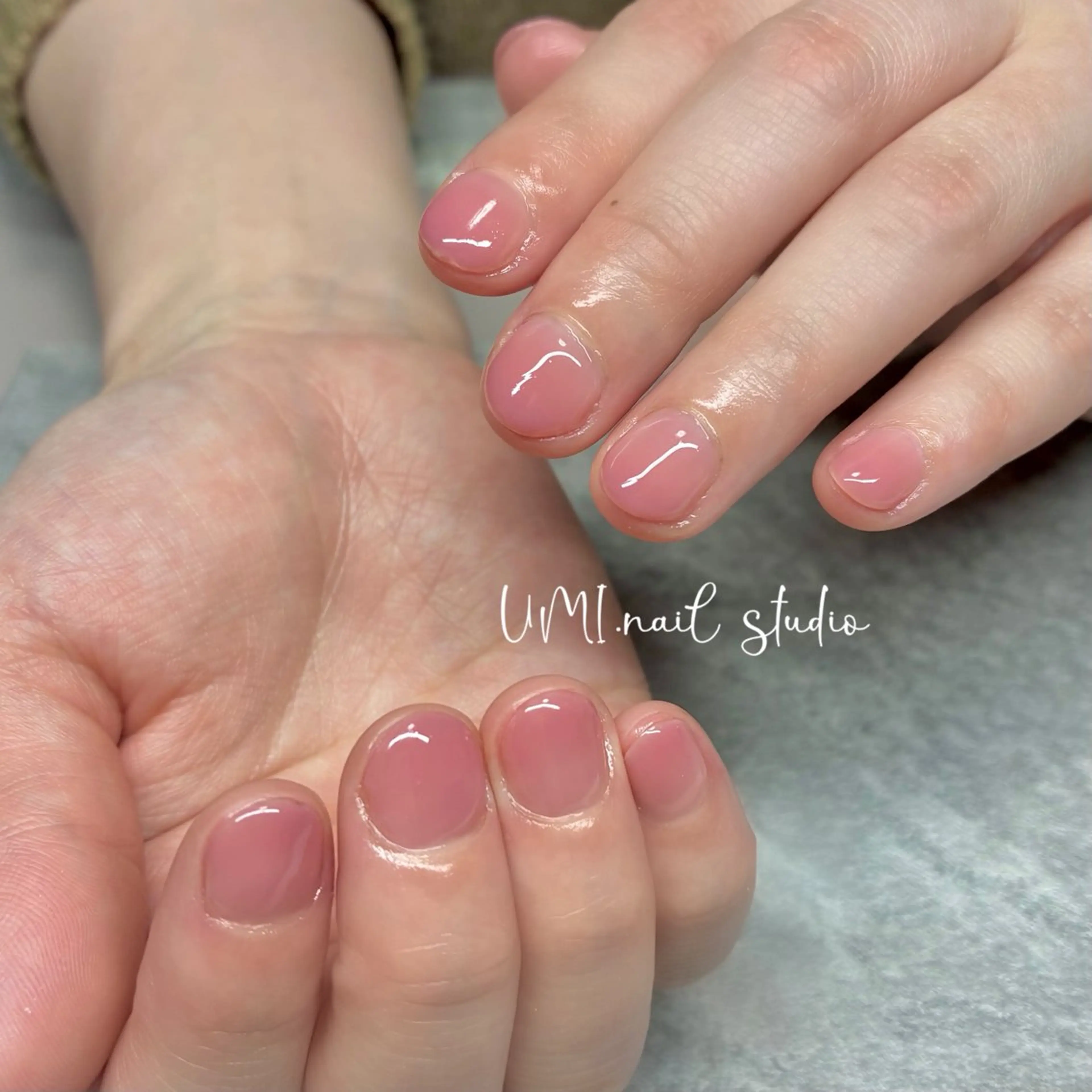 ネイル ワンカラーネイル ショートネイル シンプルネイル UMI.nail studioのネイルデザイン