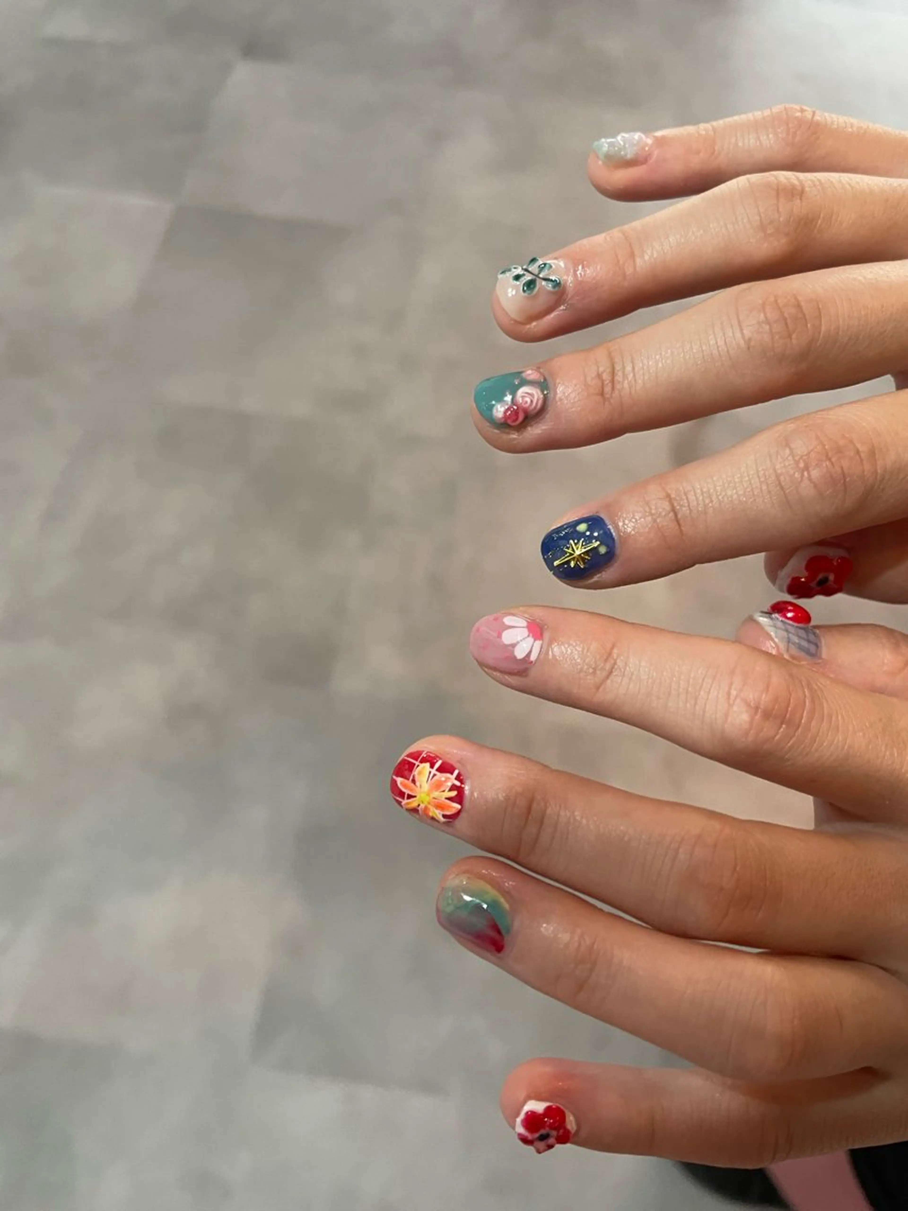 ネイル アートネイル ハンドネイル フットネイル butter flowerのネイルデザイン