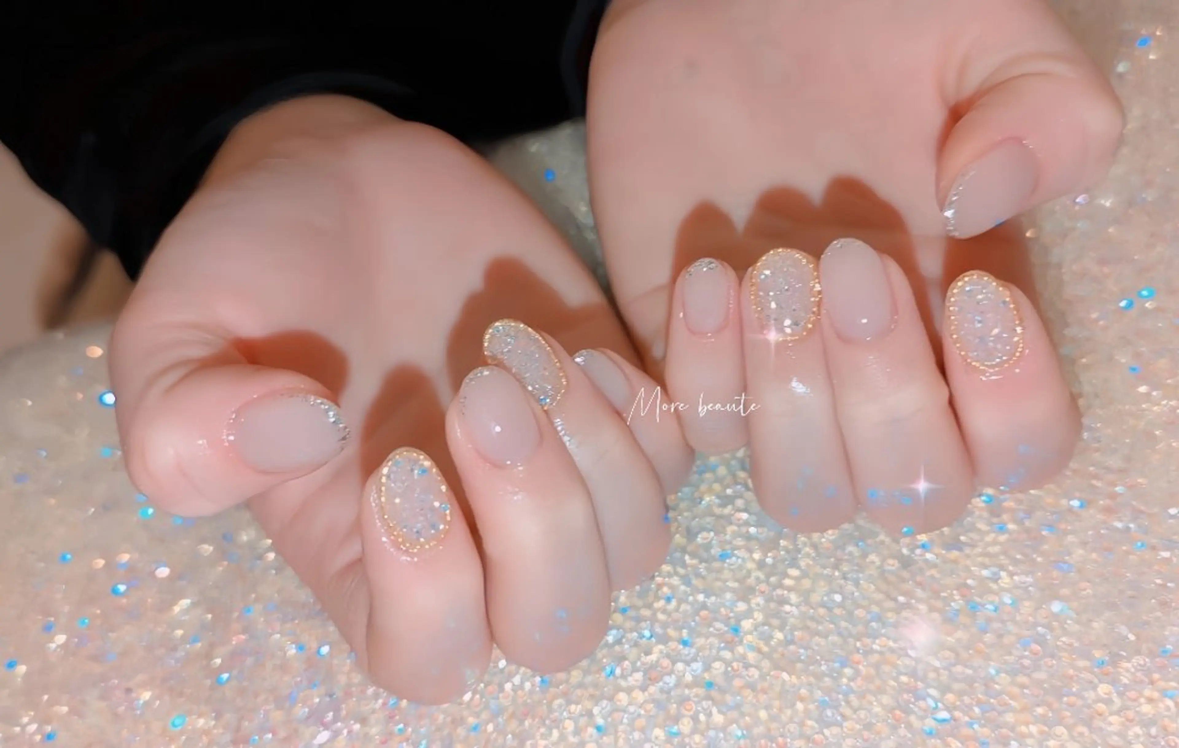 ネイル アートネイル ジェルネイル ハート 韓国ネイル マグネットネイル ハンドネイル I LOVE ME NAIL.｡.:*♡のネイルデザイン