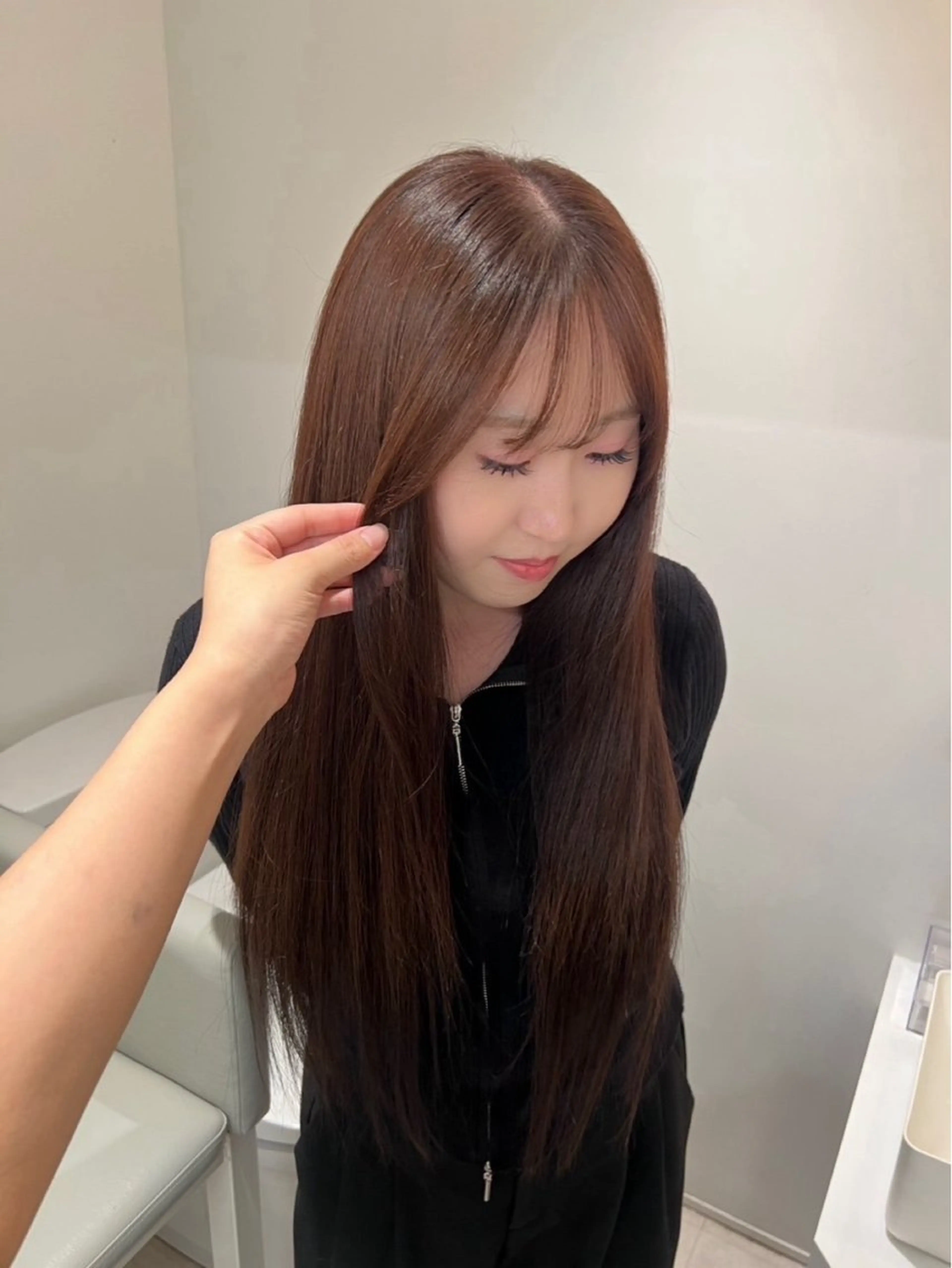 ロング カラー ヘアカラー トリートメント うるぷる髪 🤍 Naanoのヘアスタイル