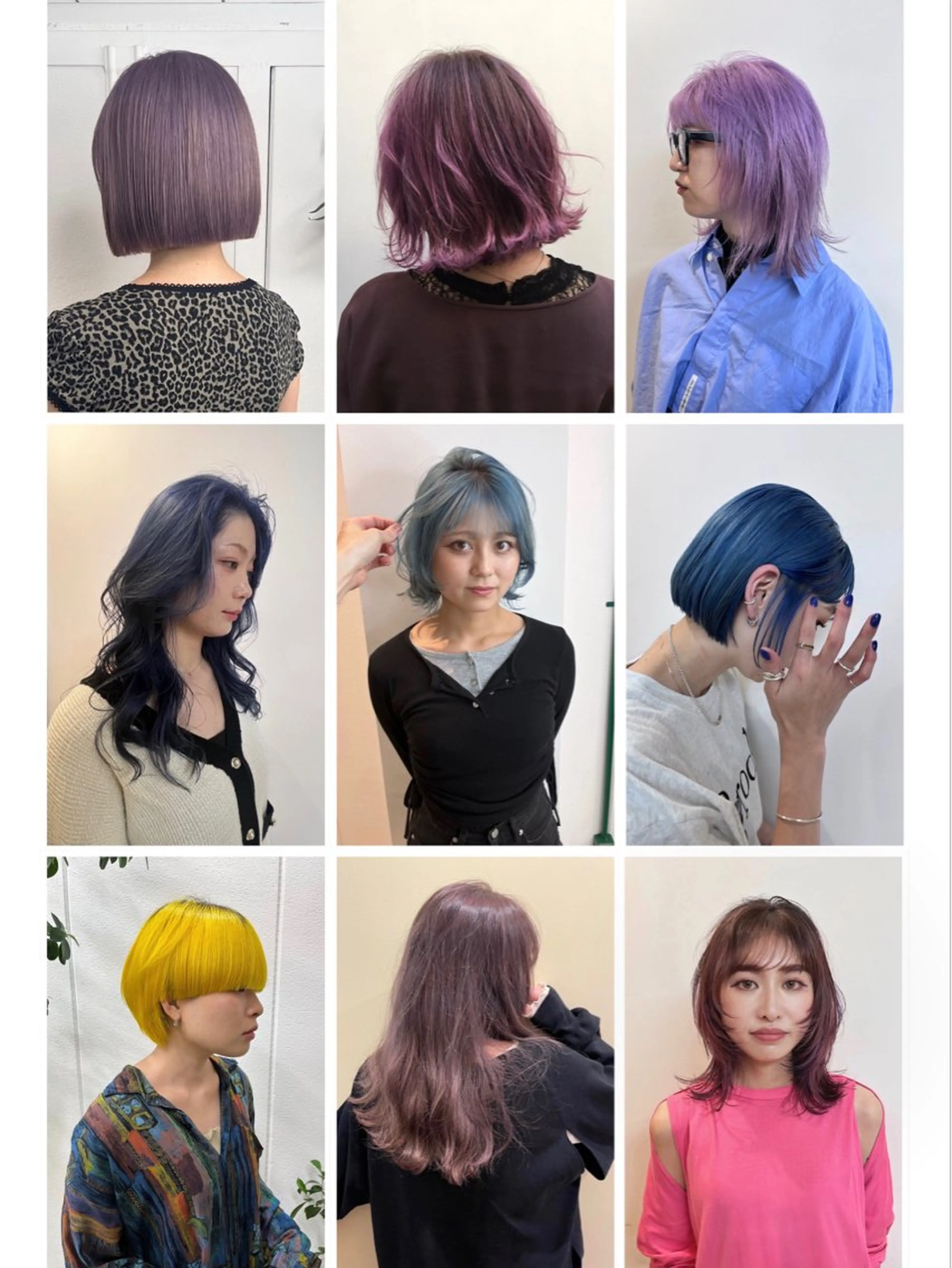 セミロング カラー ヘアカラー 堀江/心斎橋/西大橋 四ツ橋【Vers】のヘアスタイル