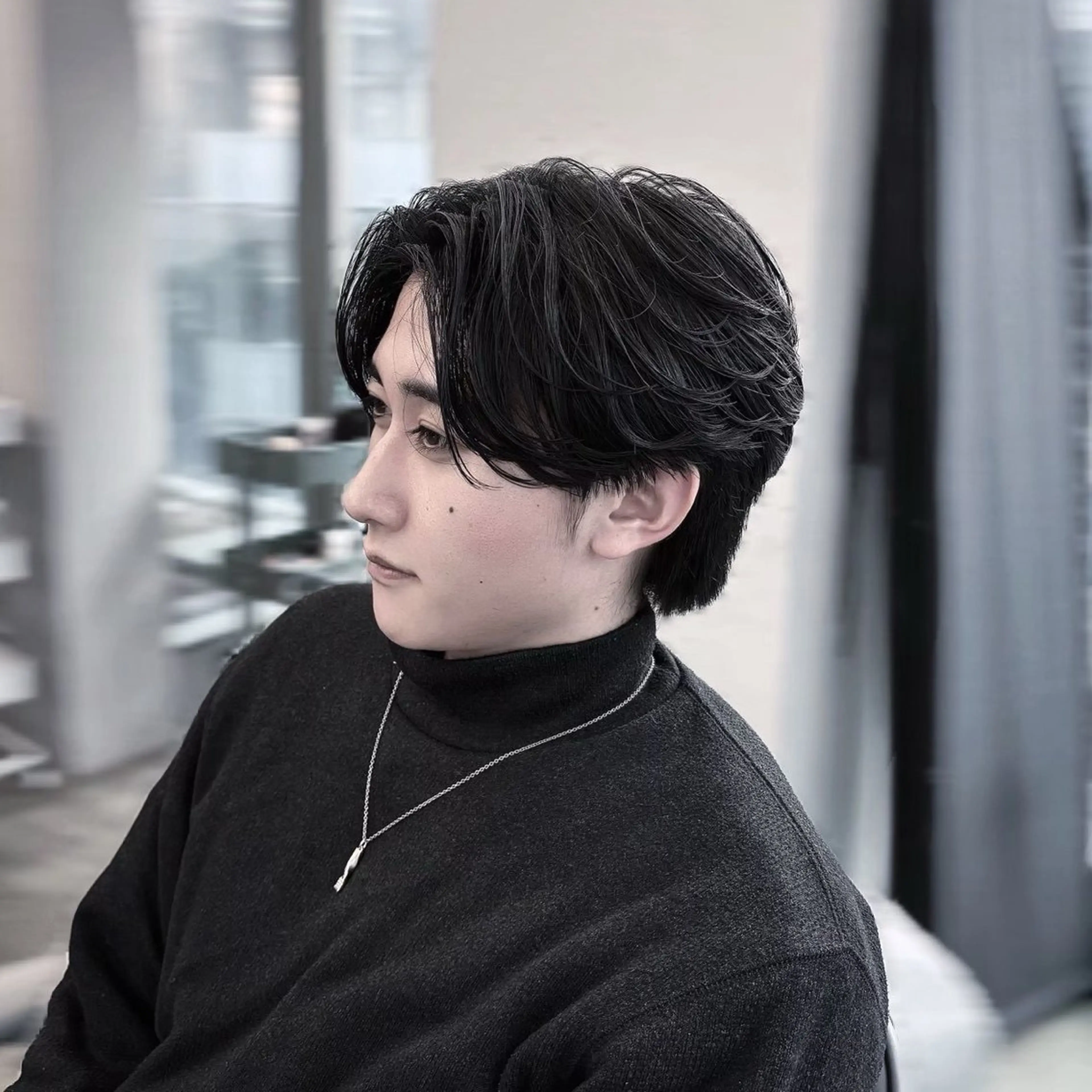 ショート カラー パーマ メンズ 博多メンズヘア特化 ベップハルキのヘアスタイル