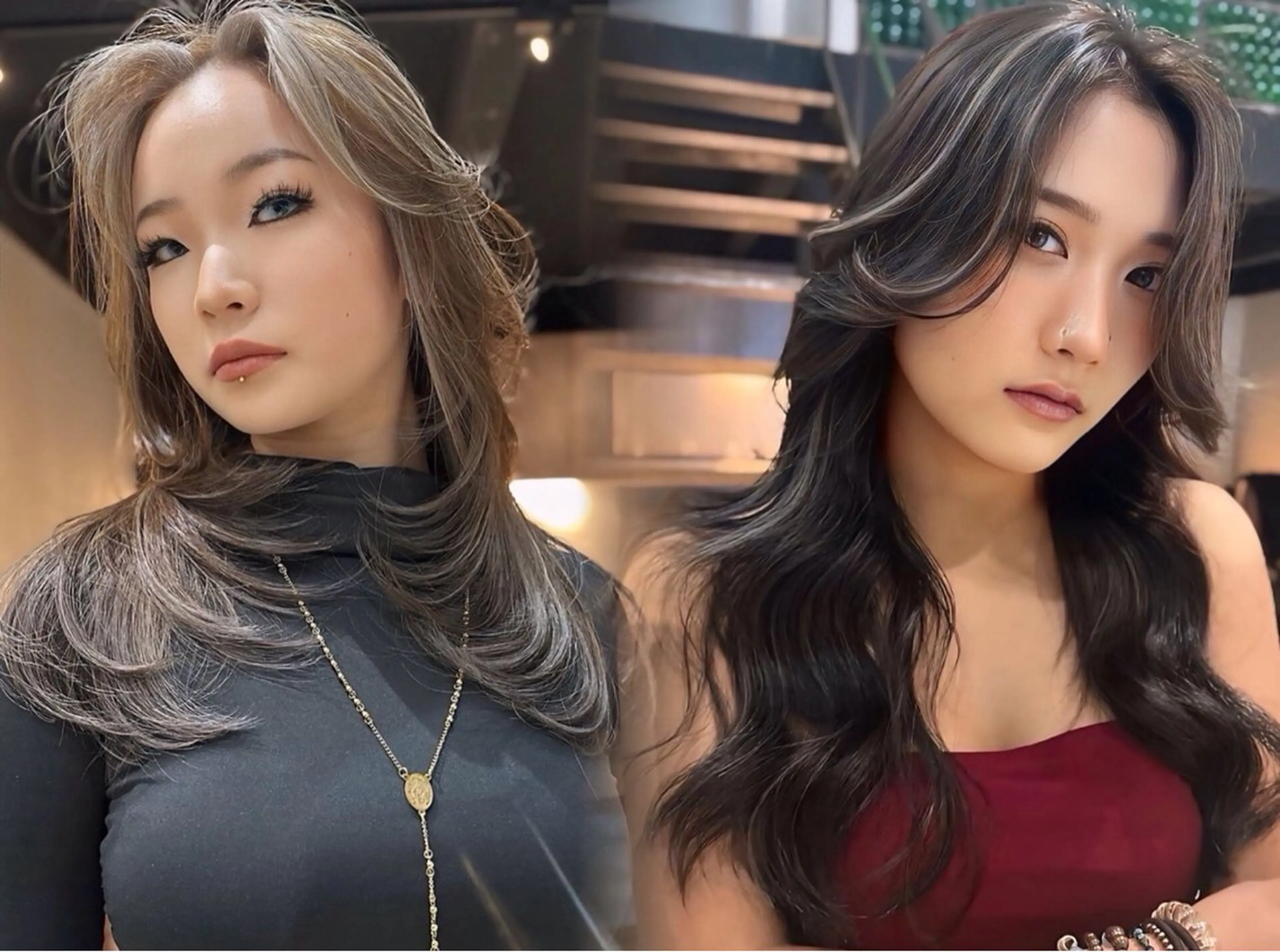 ロング DEAN 名駅店 大人レイヤーカットのヘアスタイル