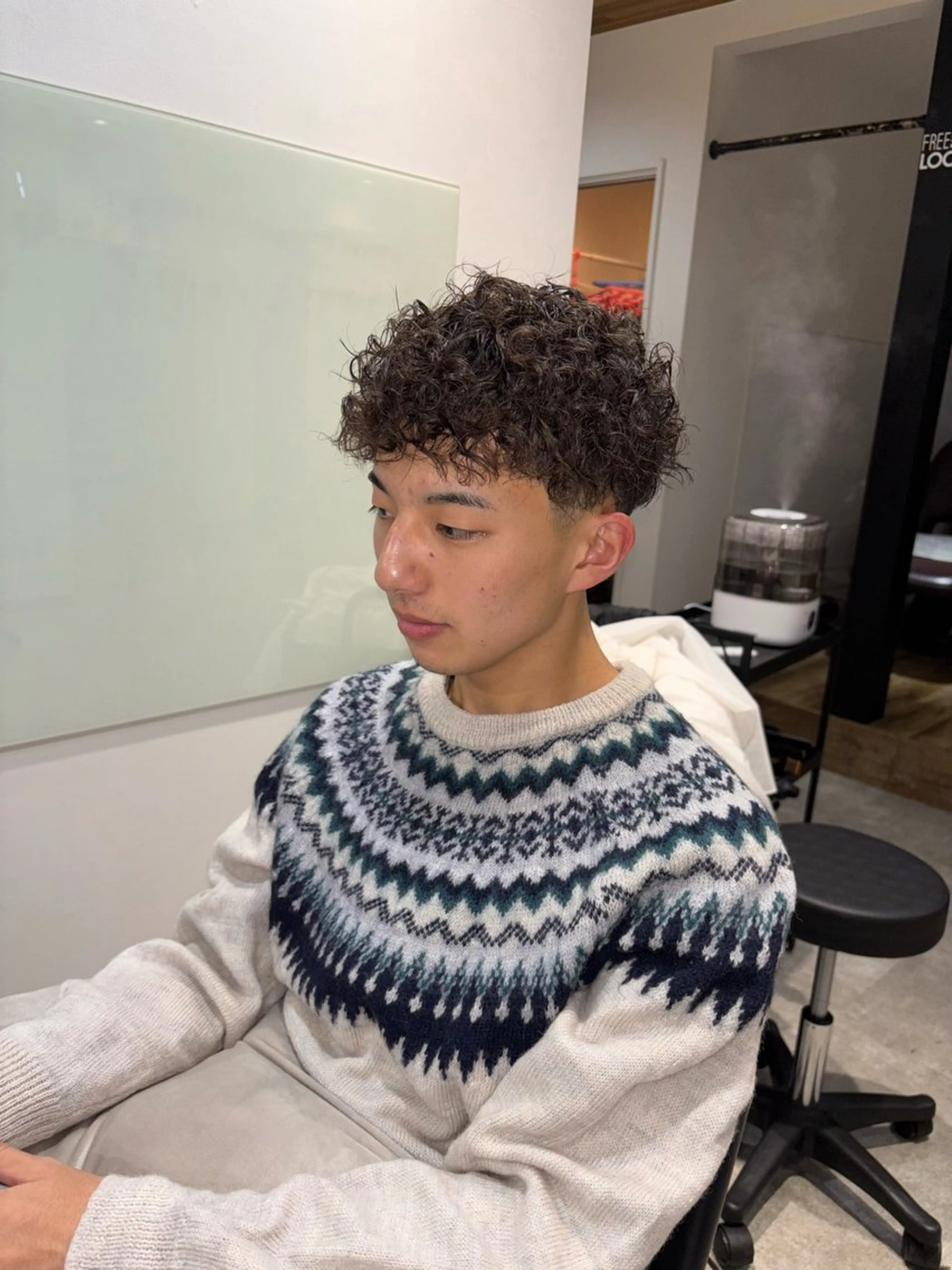 メンズカット×ツイスパorスパイラルorツイストor波巻きorプードルの写真