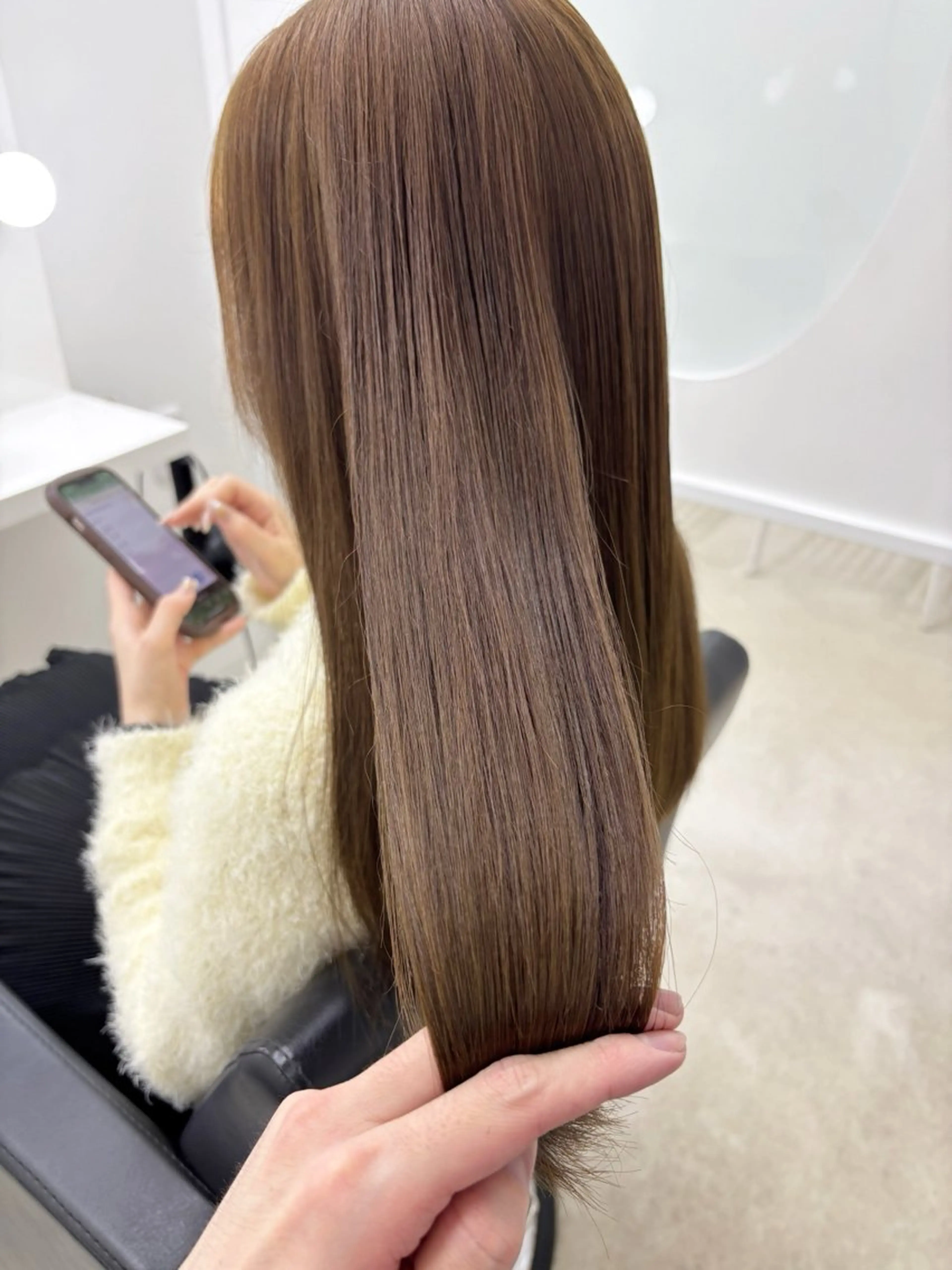 ロング カラー カット ヘアカラー トリートメント 冨木 雄斗のヘアスタイル