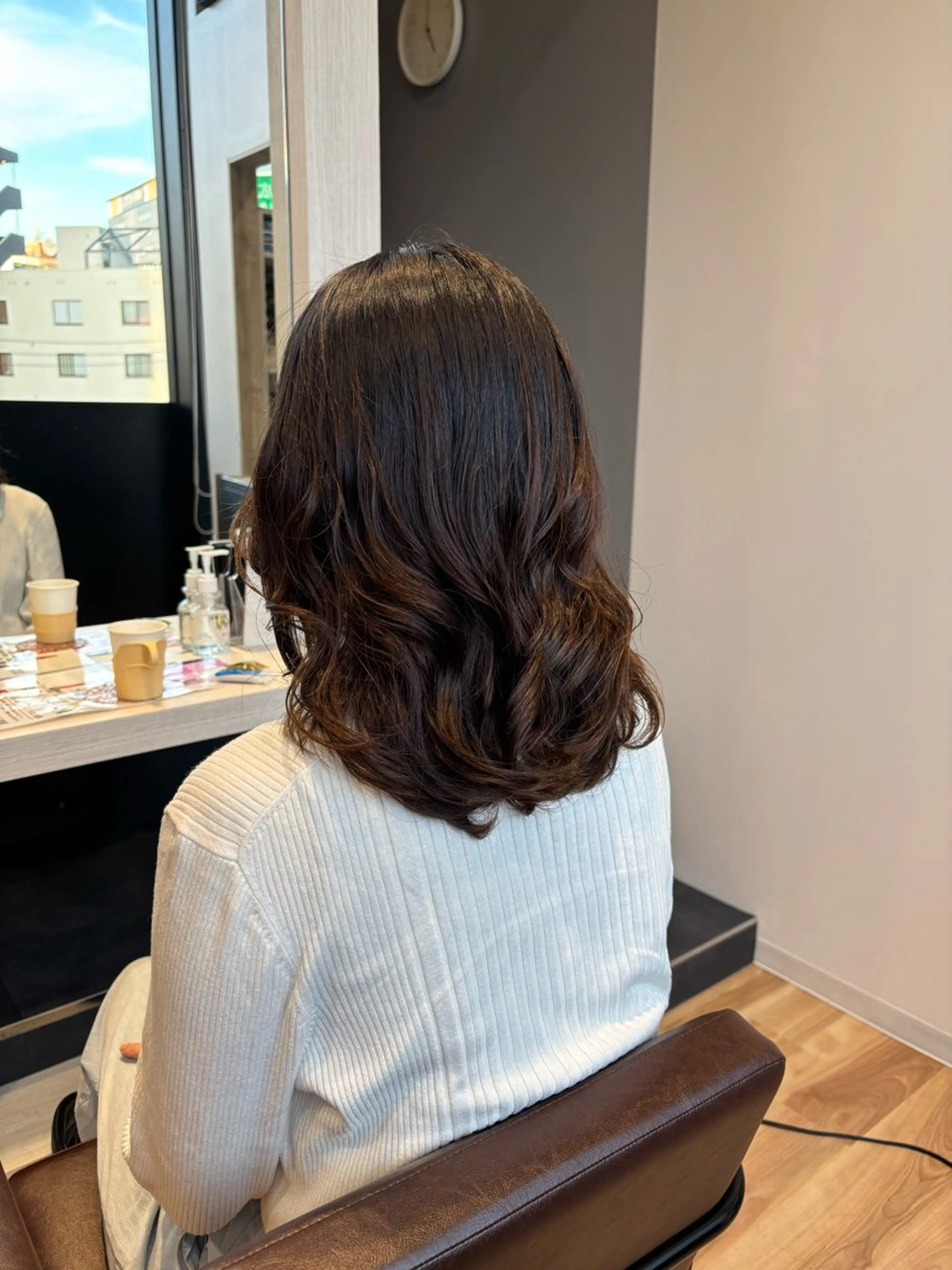 ミディアム パーマ ミディアムパーマ デジタルパーマ 杉原魁/髪質改善/ 似合わせパーマのヘアスタイル
