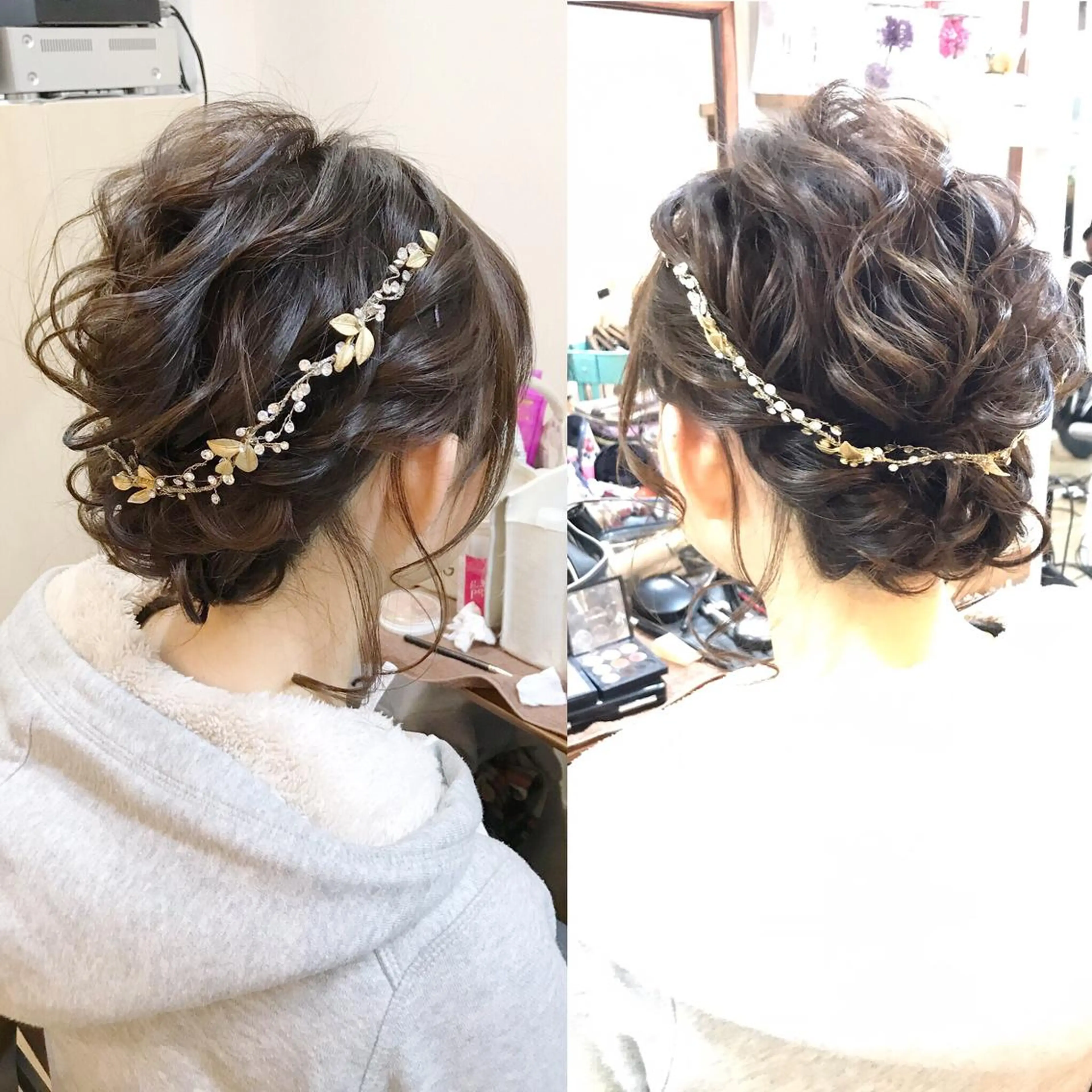 セミロング ヘアアレンジ 早朝✨ヘアセット 着付け/清水玲歌のヘアスタイル