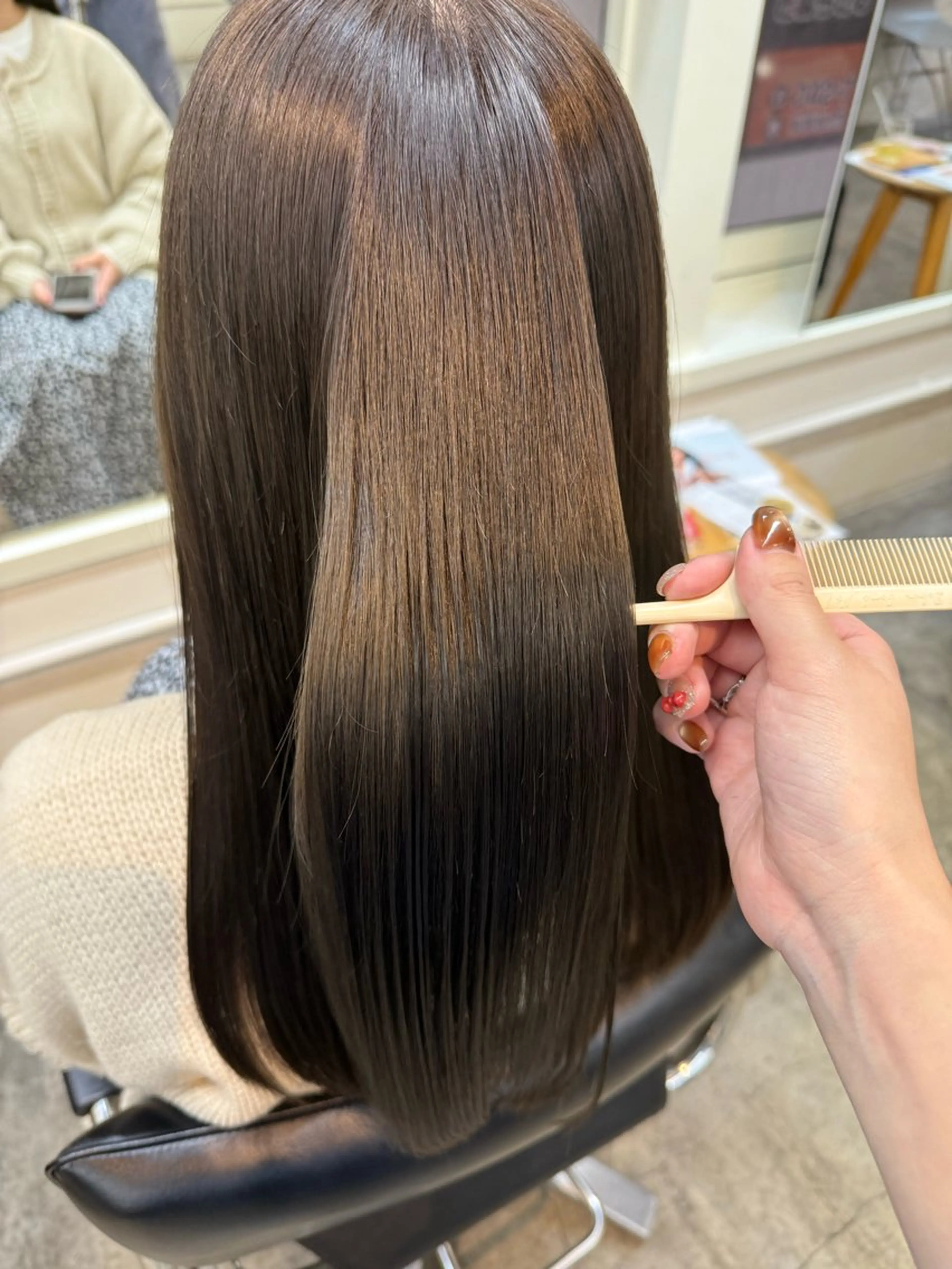 ロング カット ヘアカラー トリートメント MION✂️ 似合わせカットのヘアスタイル