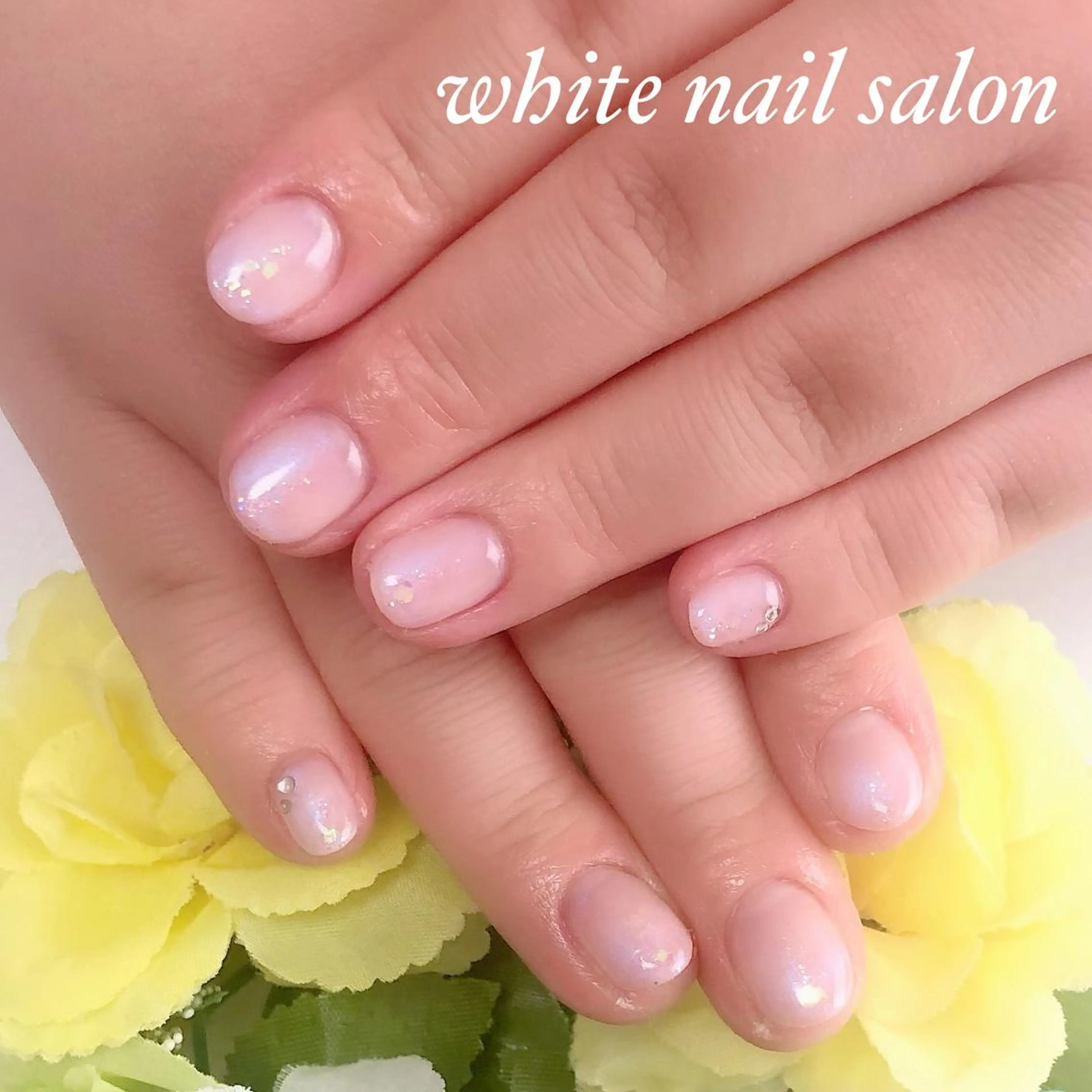 ネイル アートネイル フレンチネイル ジェルネイル グラデーション ハードジェル white nail salonのネイルデザイン