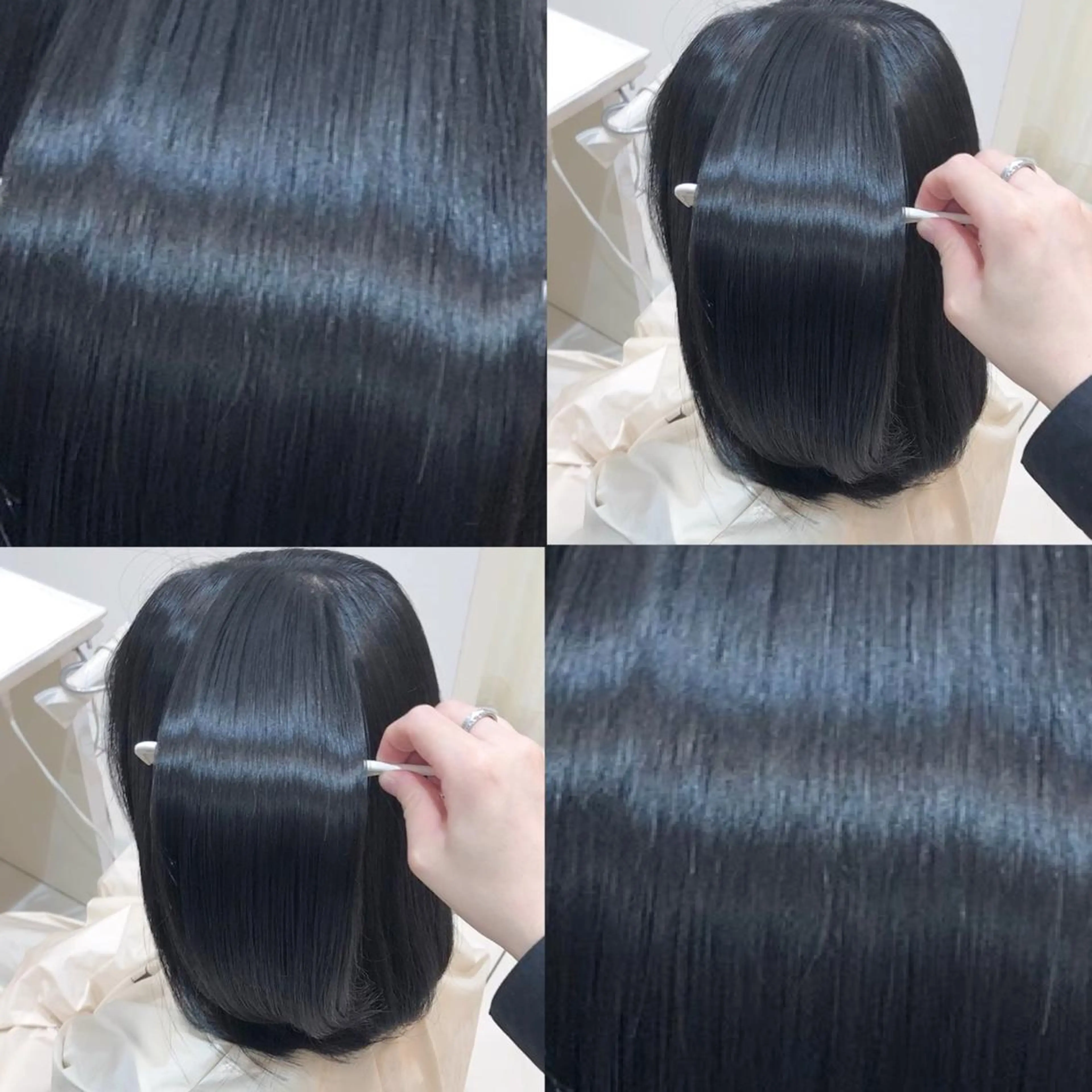 セミロング パーマ ストレートパーマ mahiro 🦎のヘアスタイル