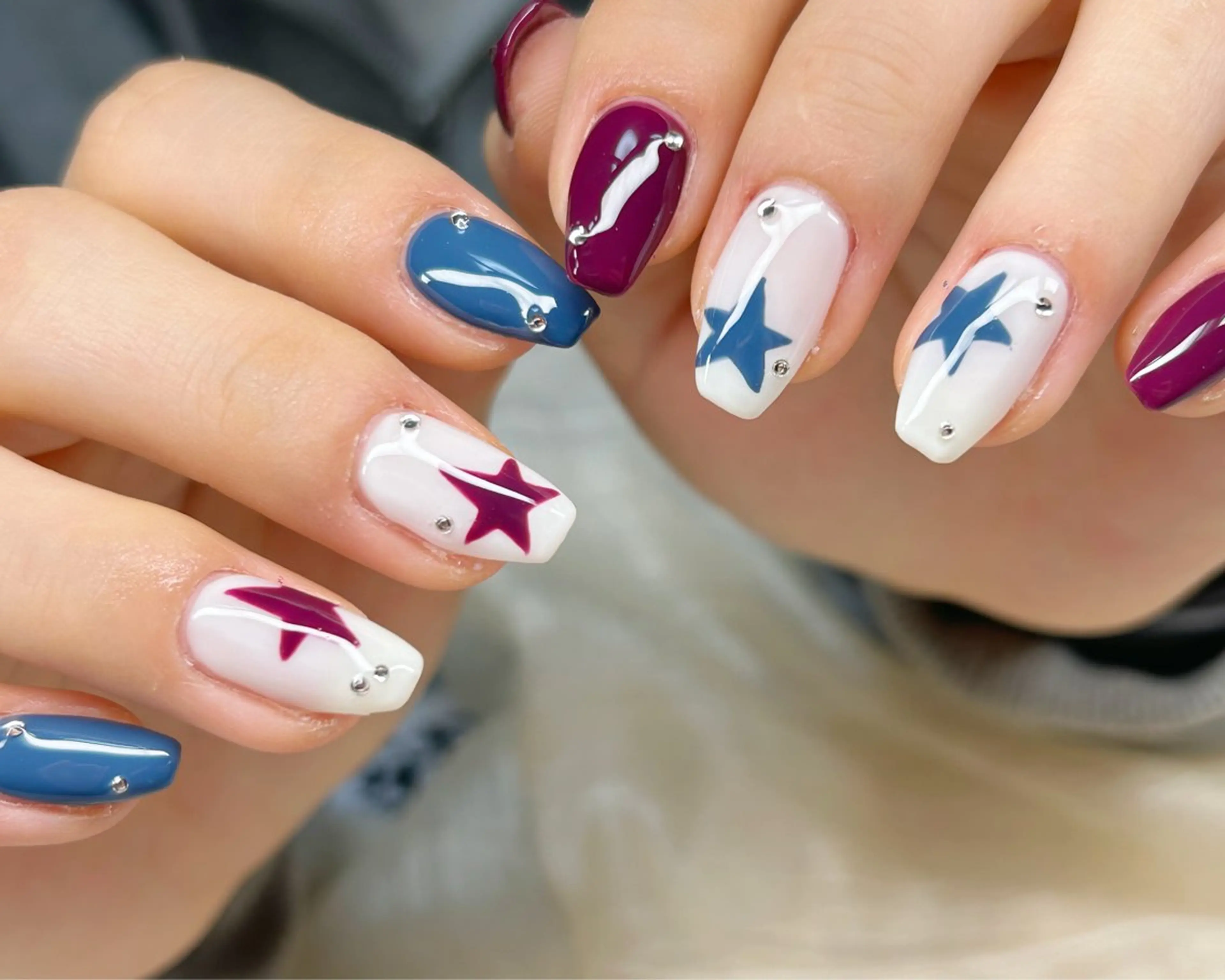 ネイル アートネイル チークネイル 成人式 入学式 長さ出し ハンドネイル Lino Nailのネイルデザイン