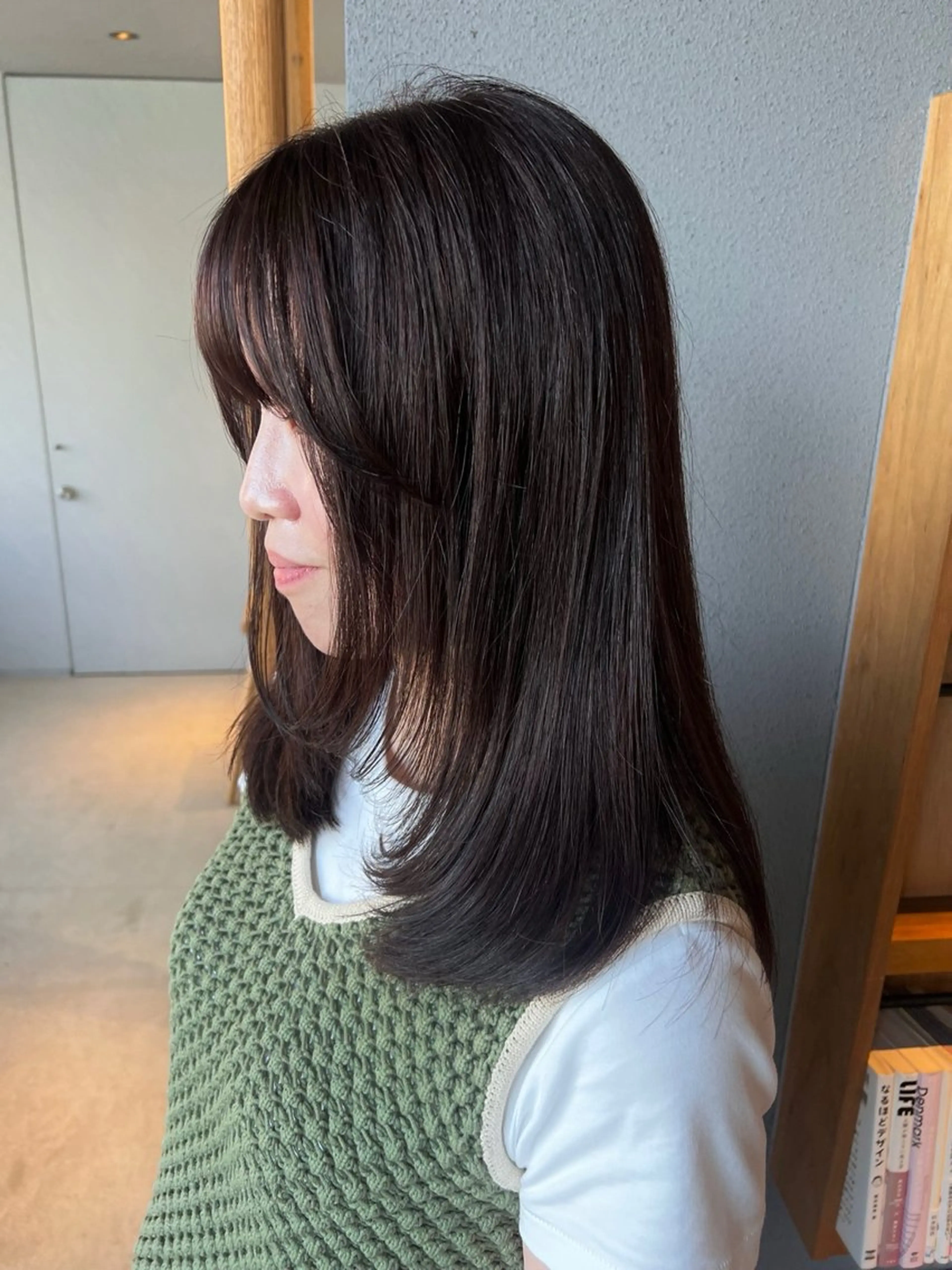 ミディアム ラベンダーブラウン レイヤーカット cocoro /レイヤーカットのヘアスタイル