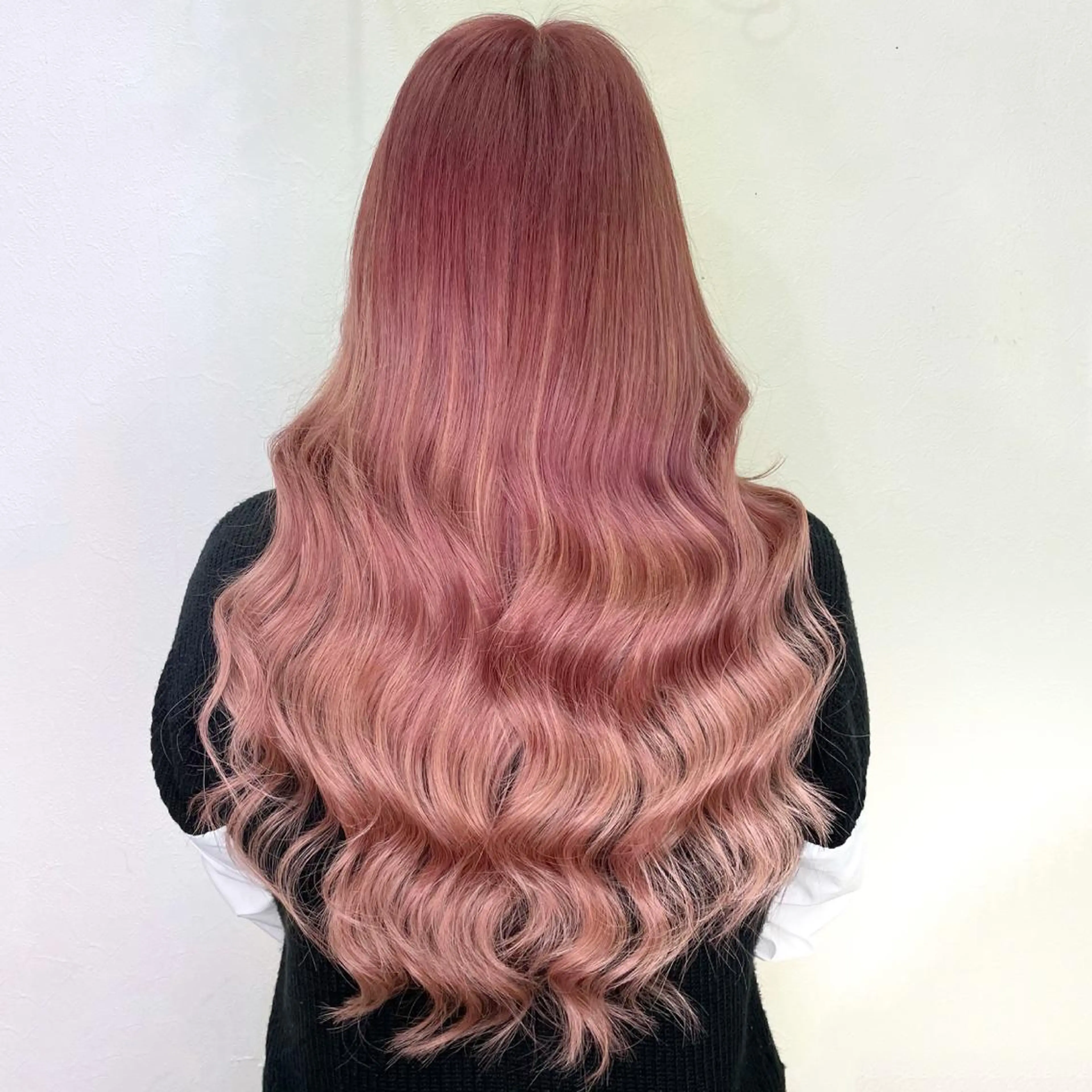 セミロング カラー ベージュカラー ピンクカラー ピンクベージュ エクステ ヘアカラー トリートメント エクステ KEISUKE🐶 カラー✨エクステのヘアスタイル