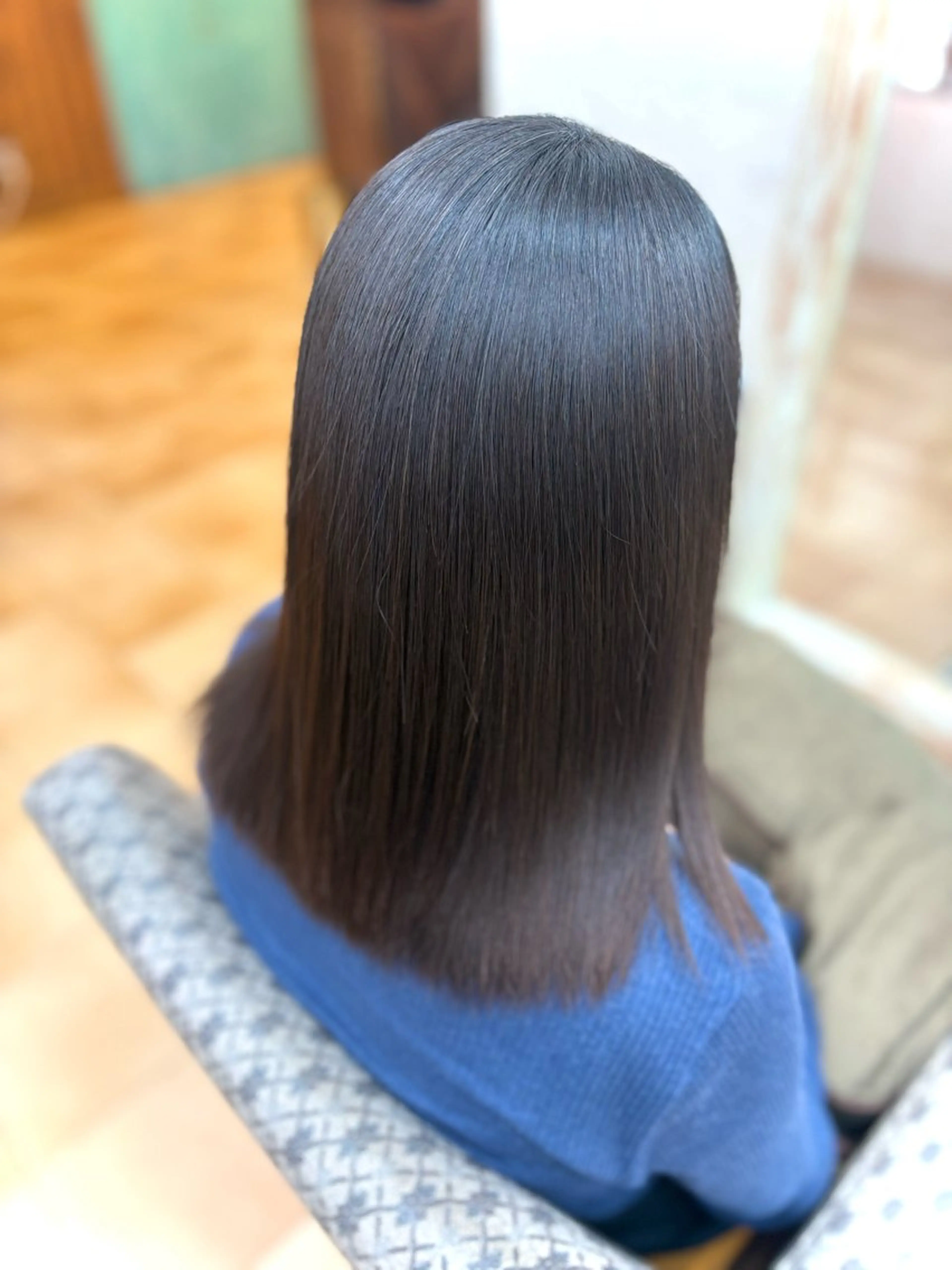 セミロング 縮毛矯正 髪質改善/艶髪 ☘️ANのヘアスタイル