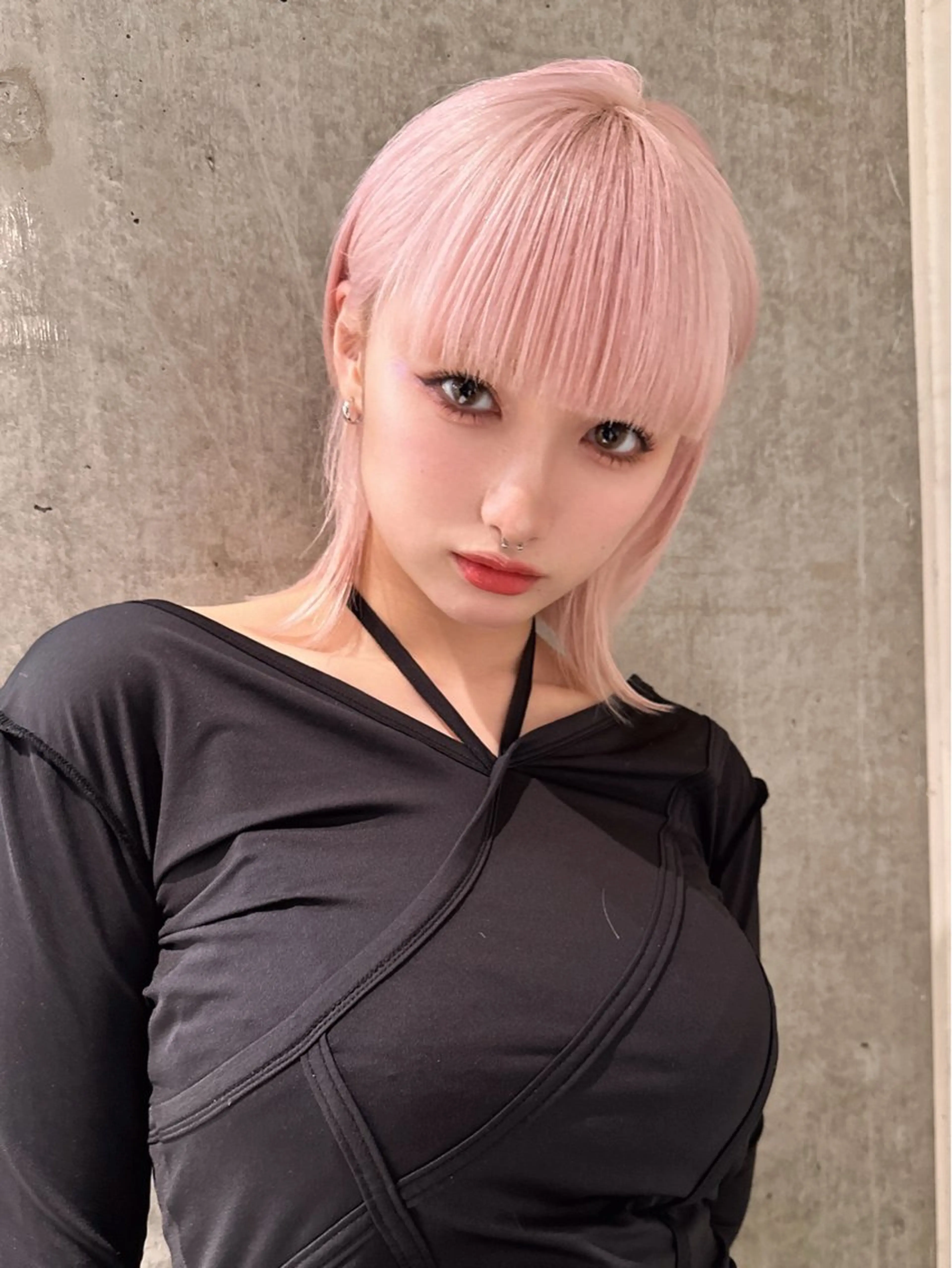 ミディアム ヘアカラー トリートメント 名古屋ムラ修正 ハイトーンのヘアスタイル