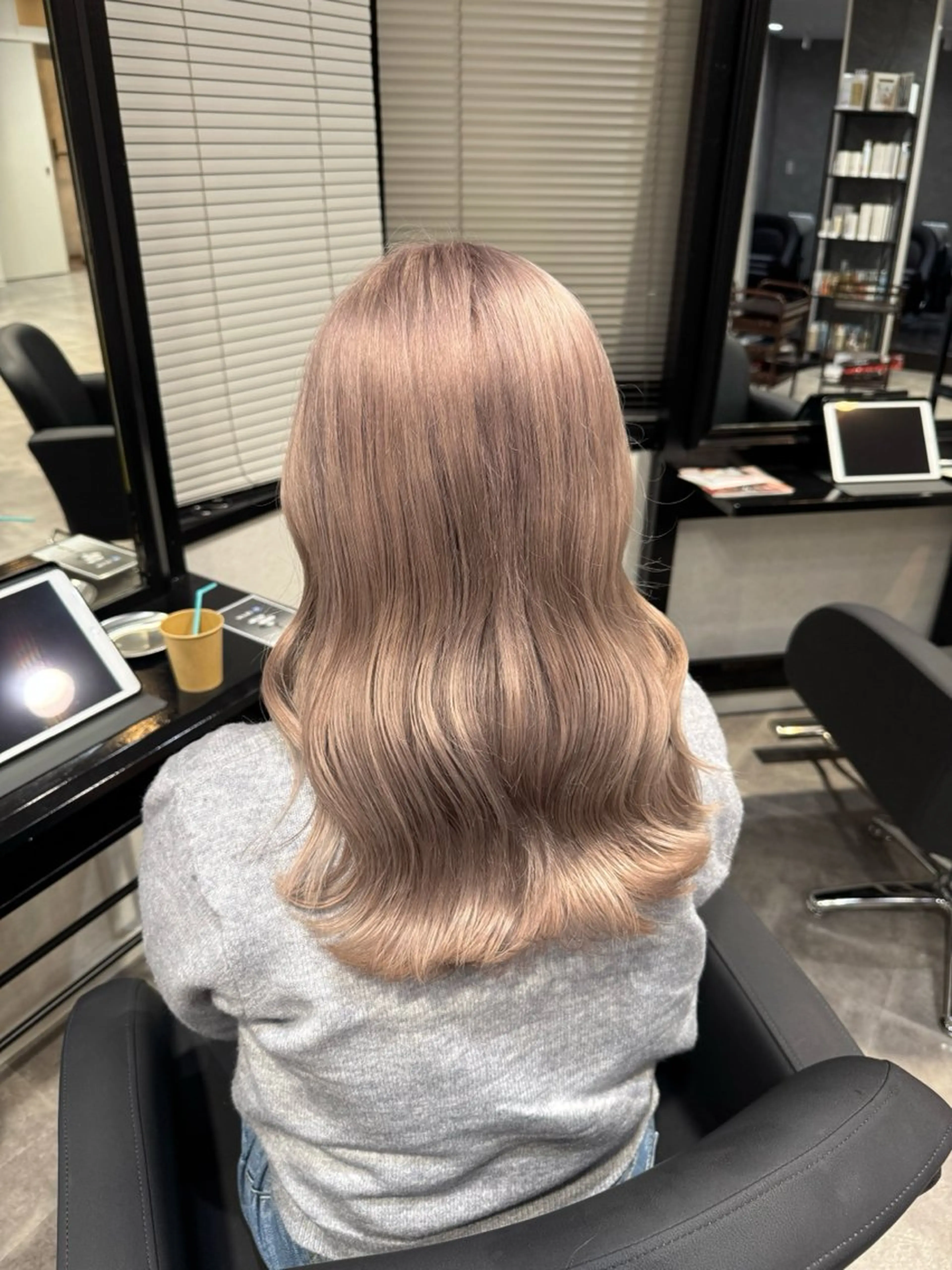 セミロング カラー カット ヘアカラー ai 梅田/暖色カラーのヘアスタイル