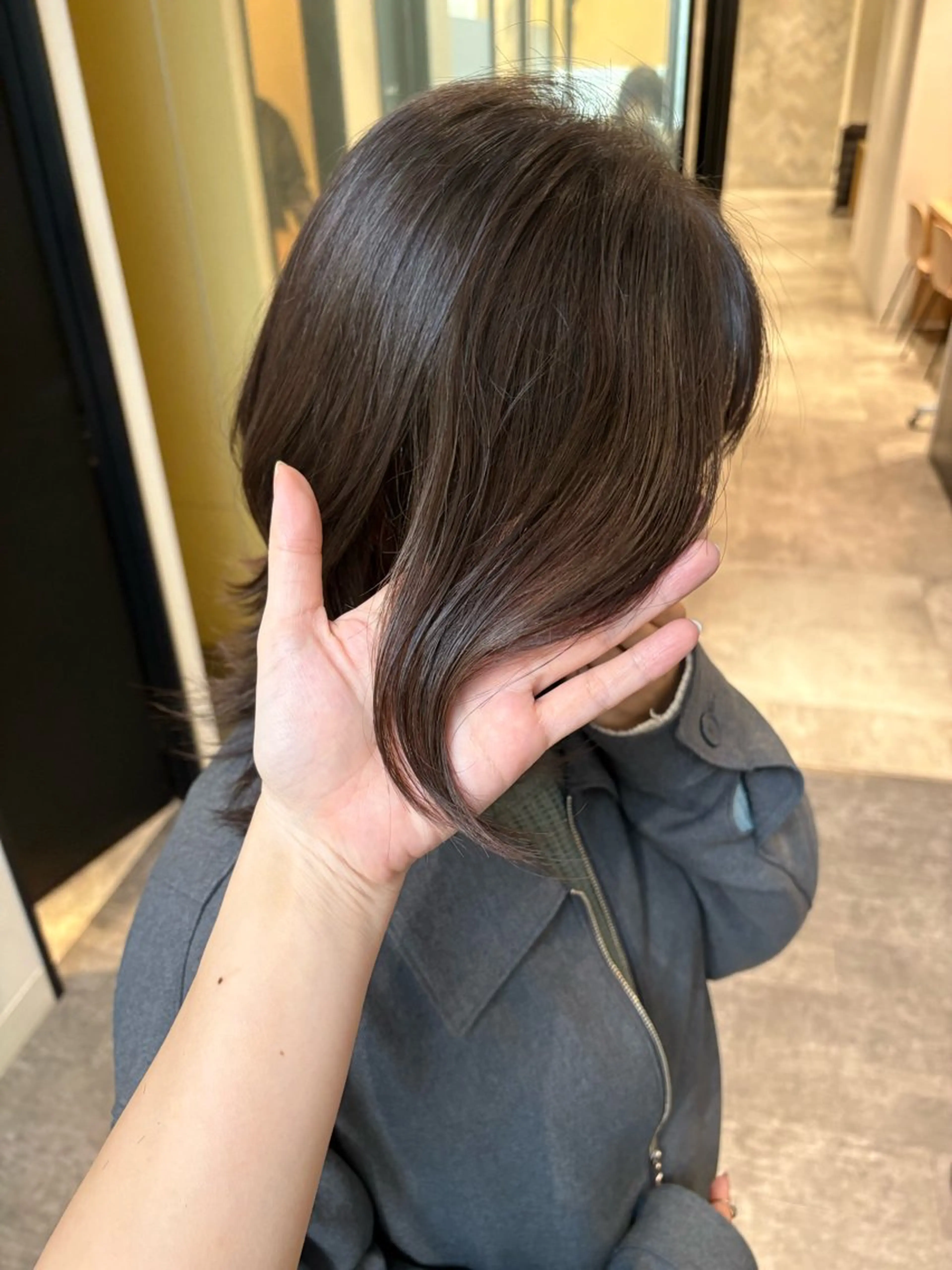 ショート カラー 透明感カラー 韓国風ヘア カット ヘアカラー トリートメント mao ｜ 柔らか艶カラー🫧のヘアスタイル