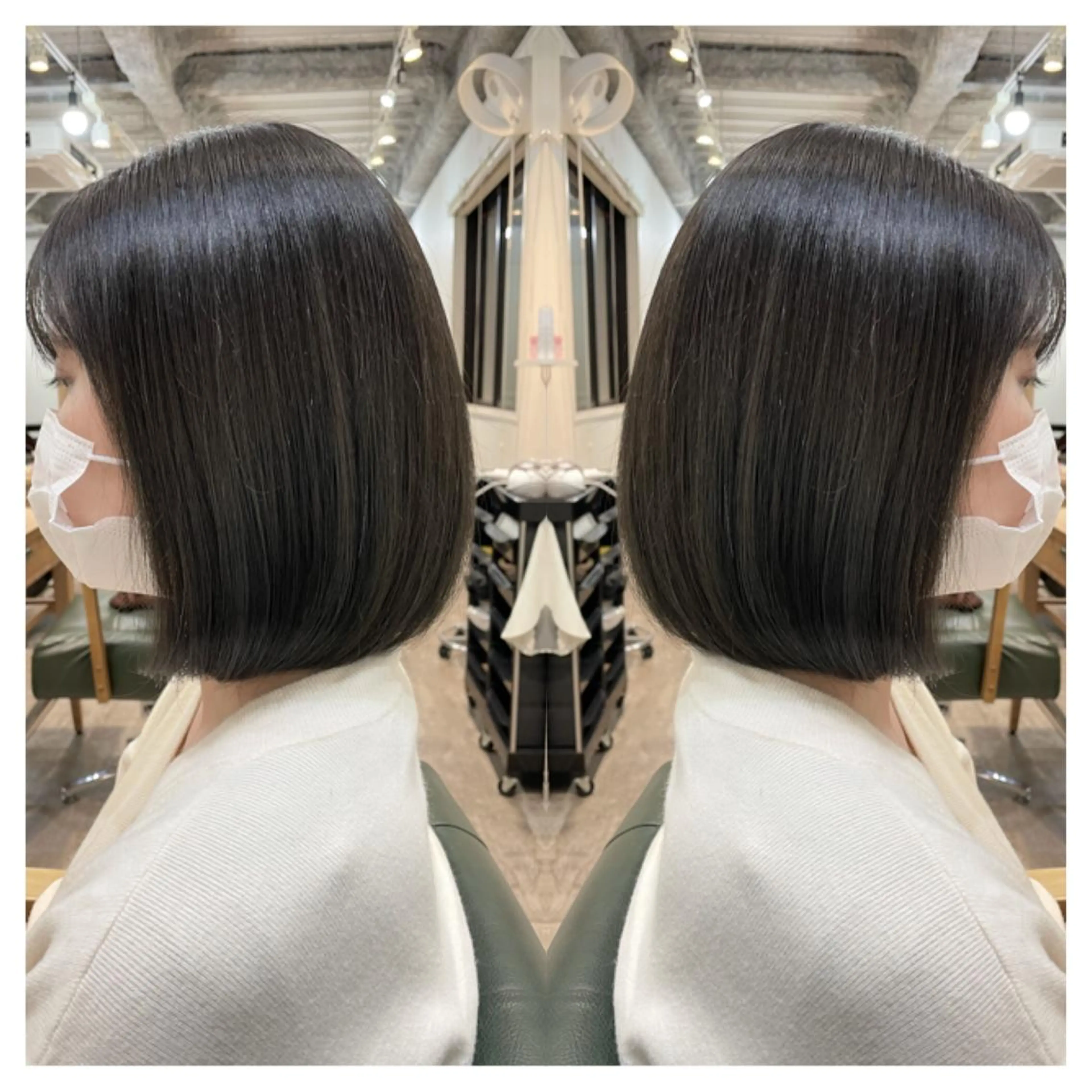 ミディアム カラー カット ヘアカラー トリートメント a-o横浜所属・村山 茉衣のヘアスタイル