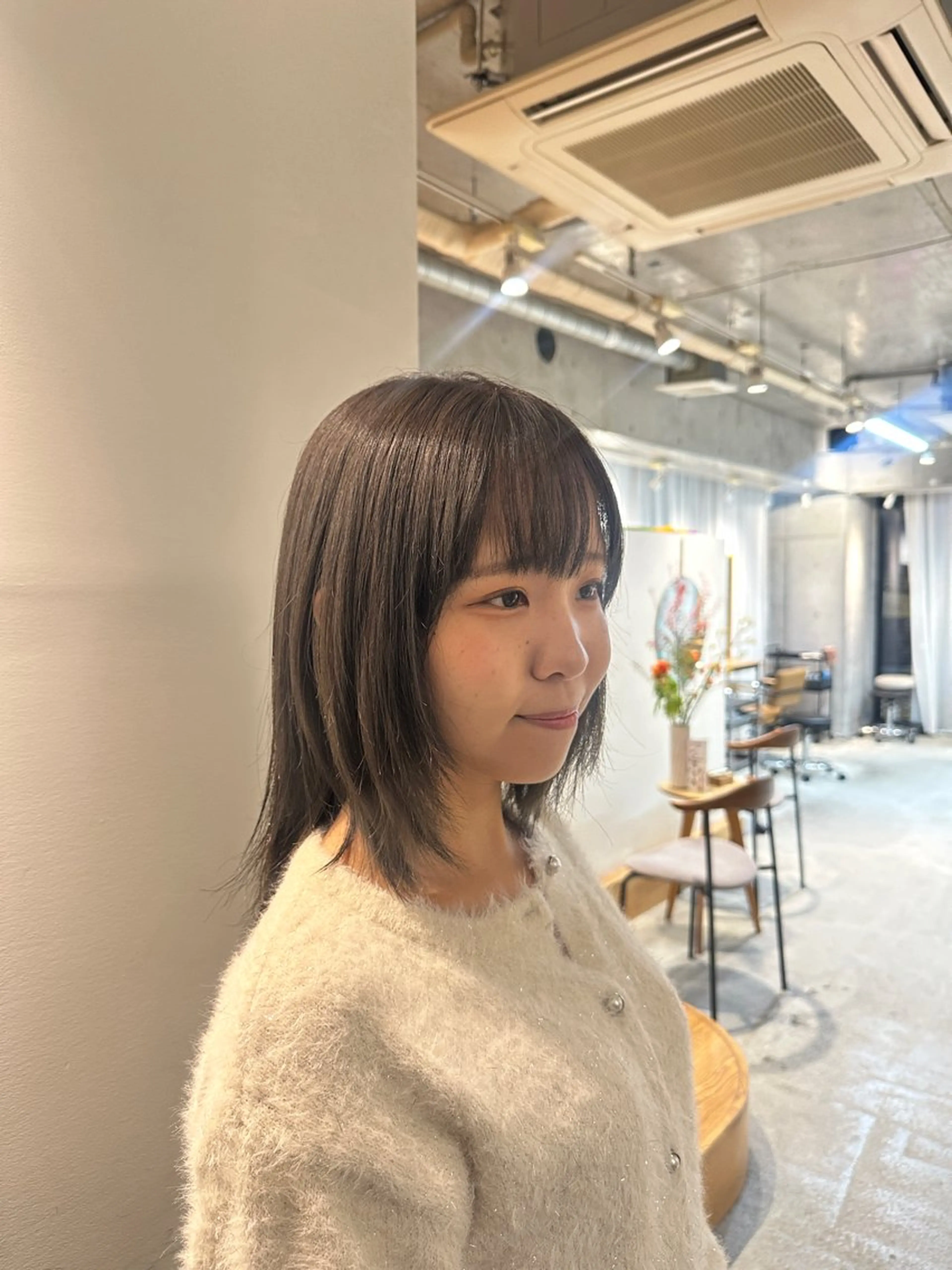 ミディアム ヘアカラー 中里　凜/無料カット 🎀/自由が丘のヘアスタイル