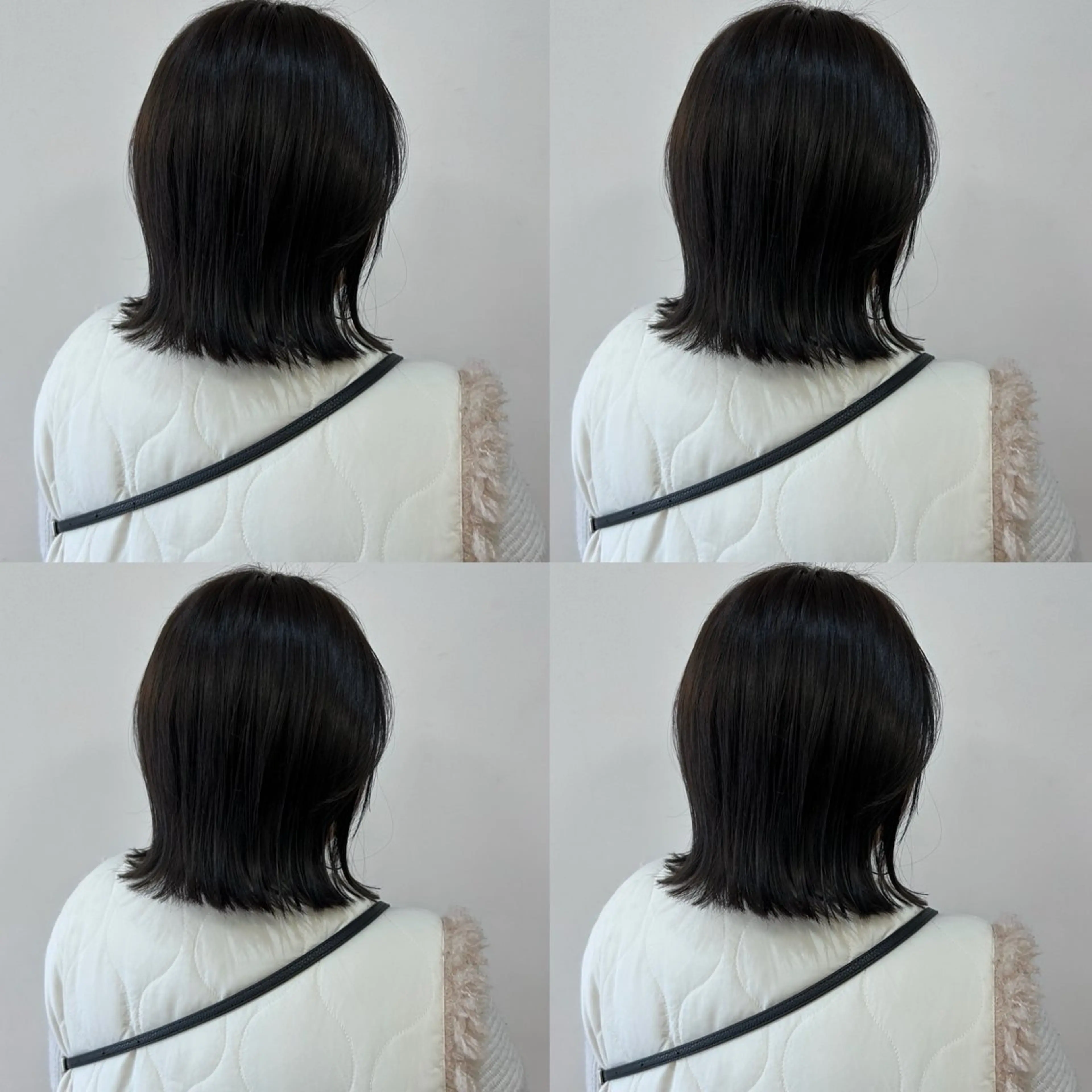 ミディアム 河口 友里のヘアスタイル