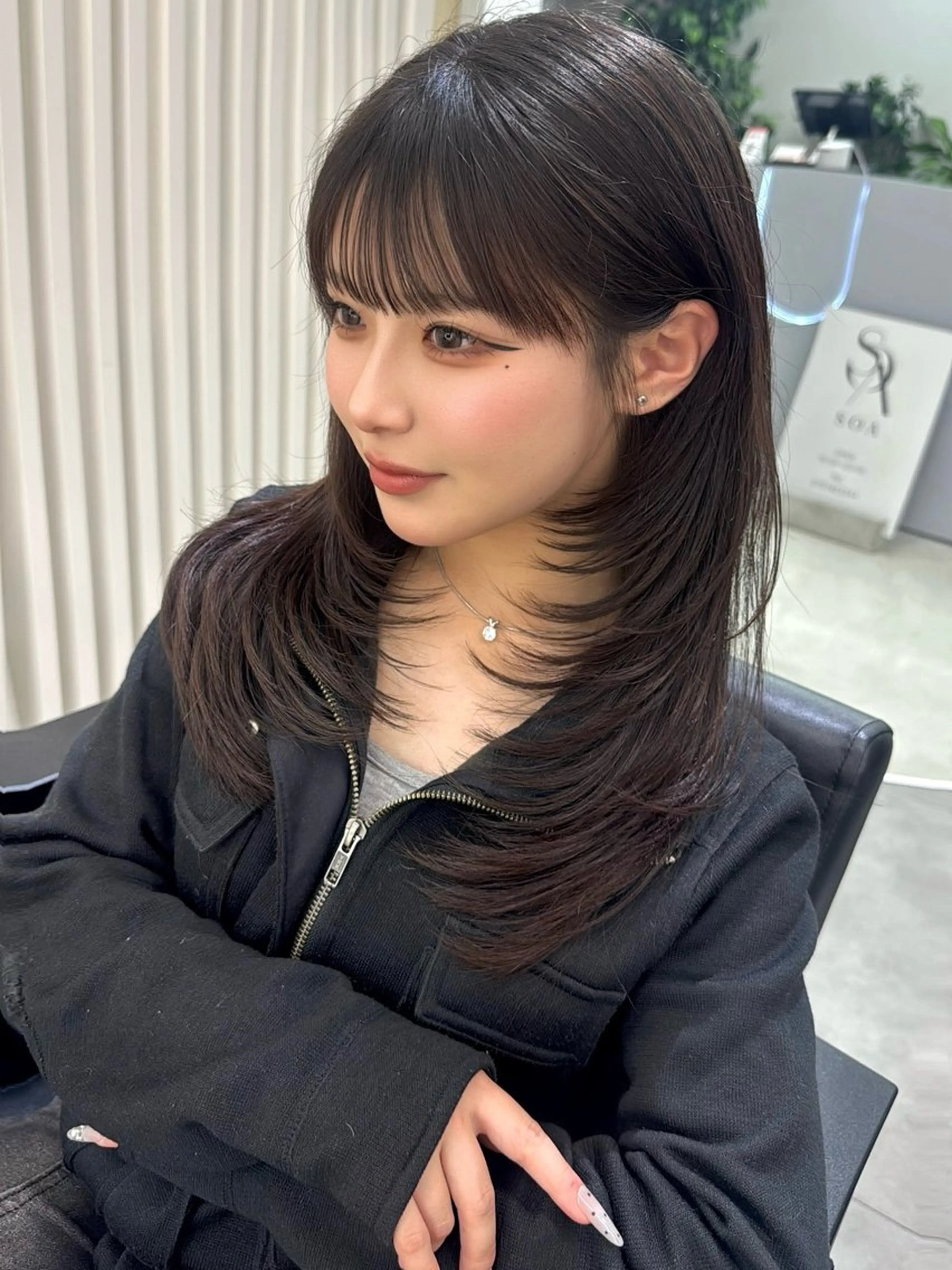 セミロング カラー カット ヘアカラー トリートメント レイヤー/髪質改善 SOA大槻 純也のヘアスタイル