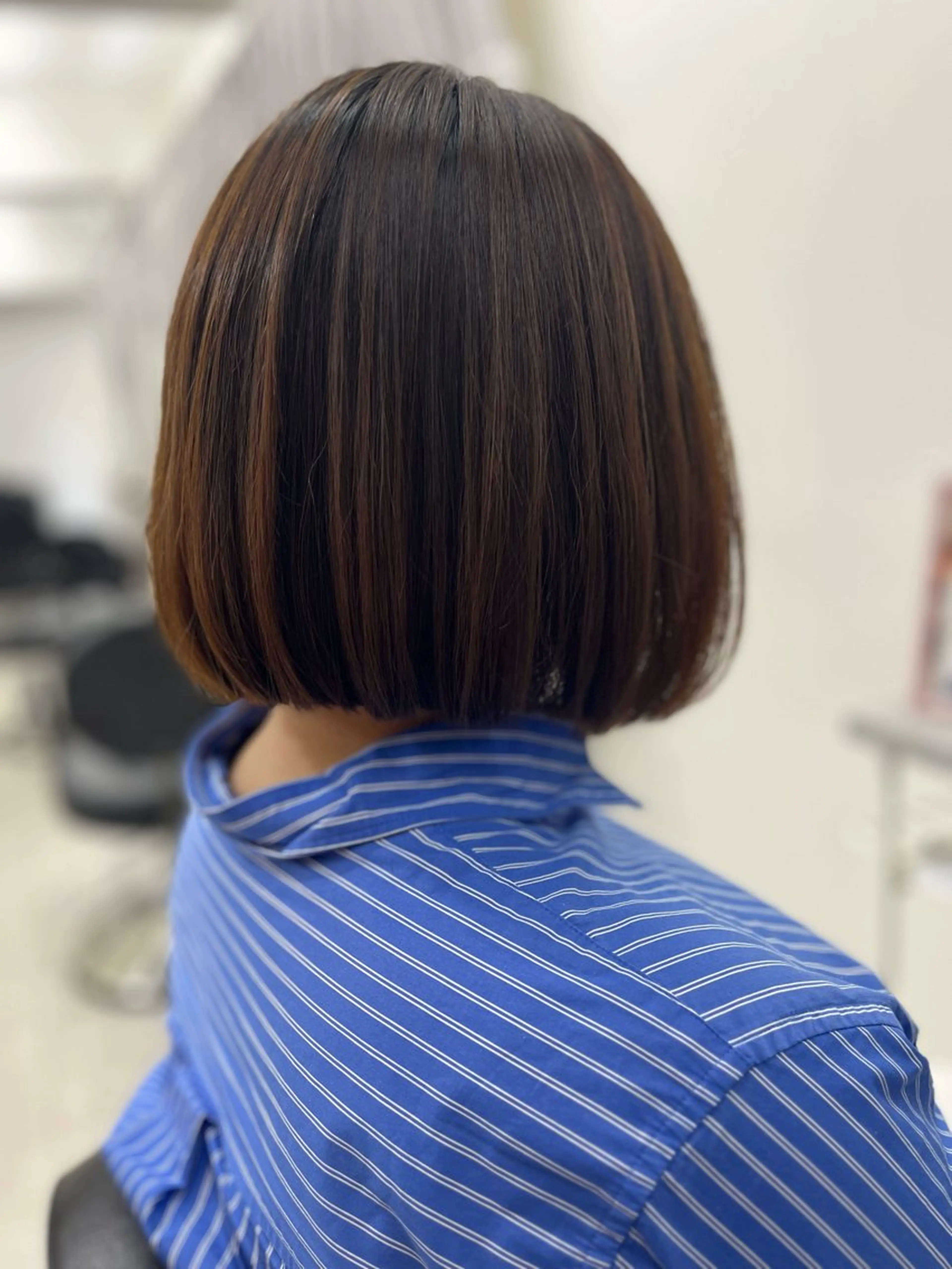 ショート ボブ 縮毛矯正 カット 縮毛矯正 トリートメント 🫧ぷる艶カラー🫧 Yuubi🦩のヘアスタイル